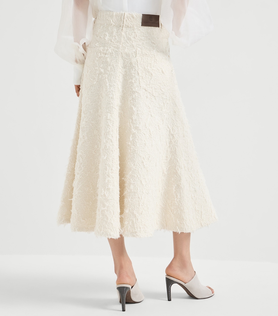 Denim Midi Skirt C001 Image 5