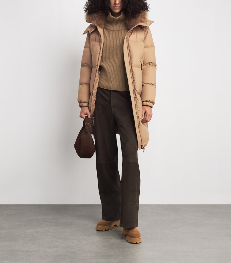 Down-Shearling Puffer Coat A2099 Image 2