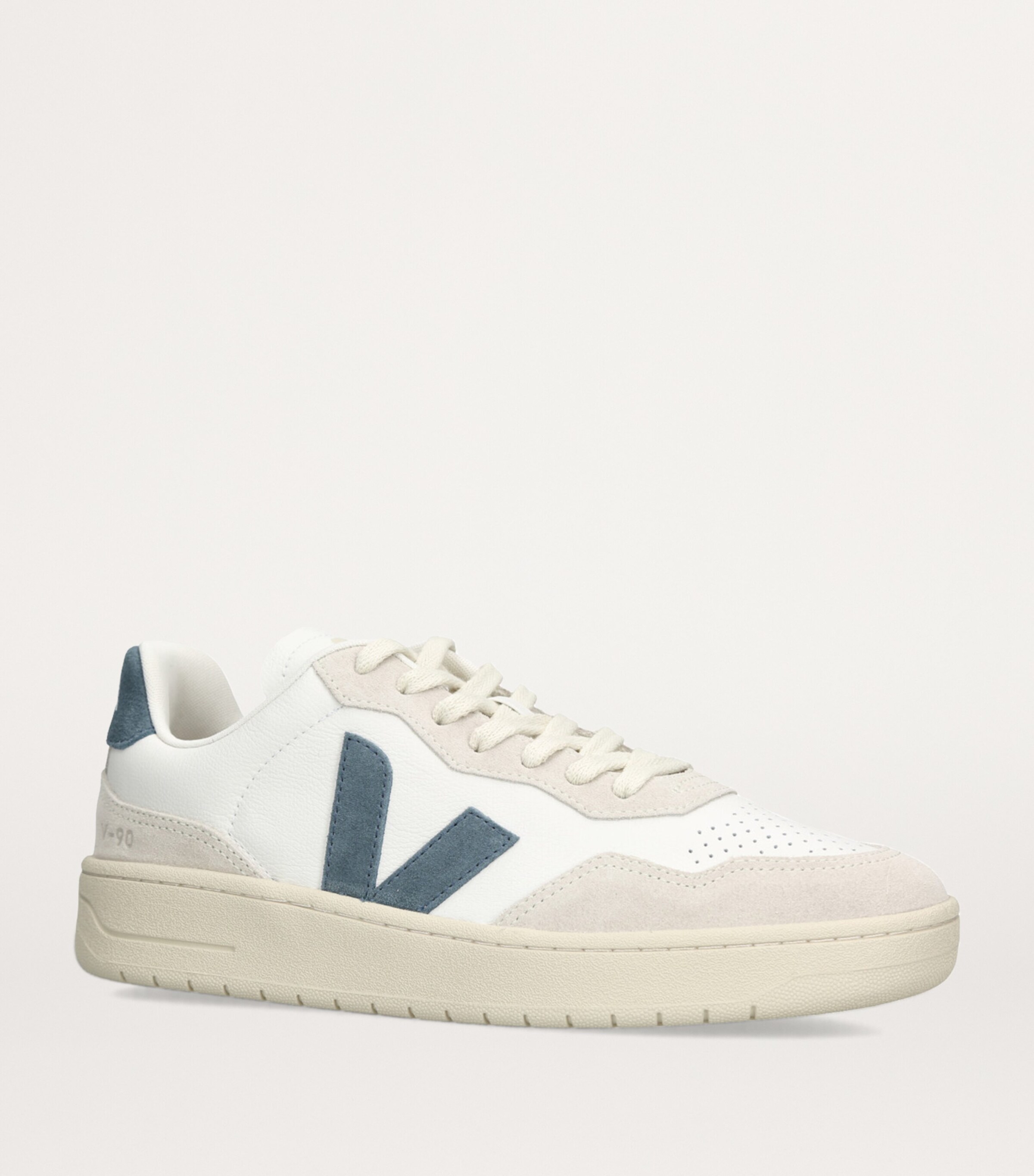 Veja Leather V-90 Sneakers White/navy Image 3