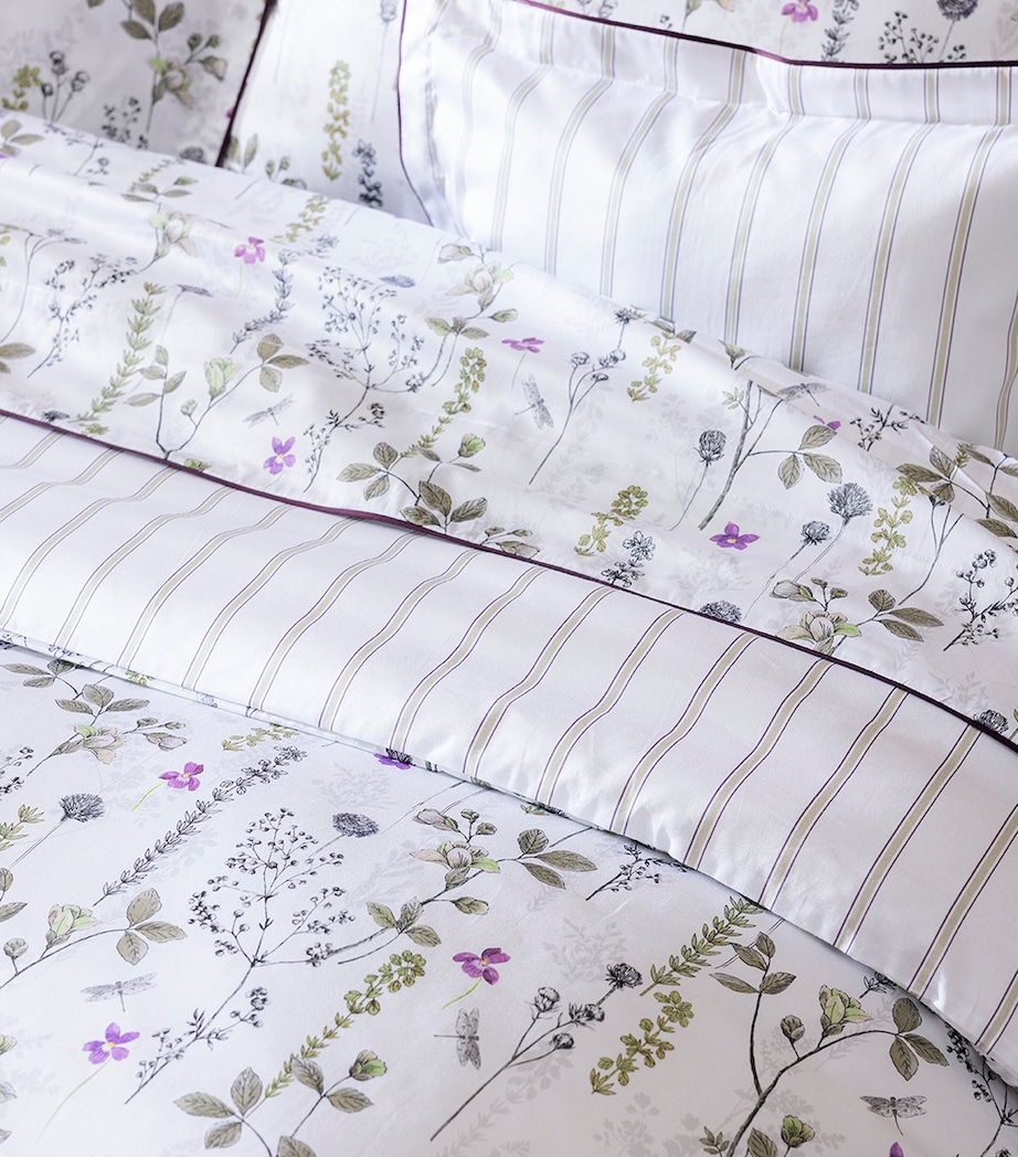 Alexandre Turpault Organic Cotton Bucolique Square Pillowcase (65cm x 65cm) White Image 2