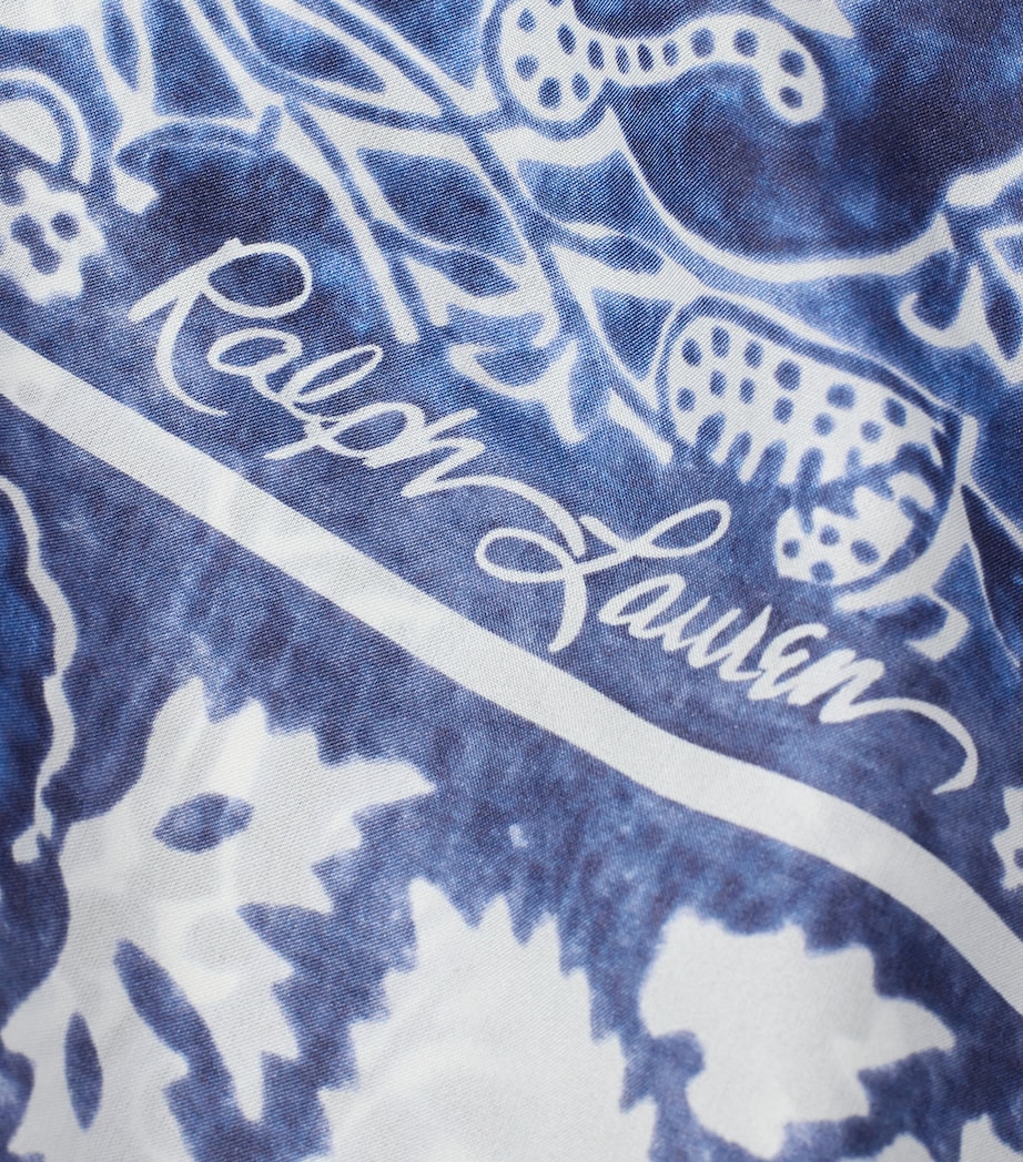 Cashmere-Silk Scarf BLUE MULTI Image 3