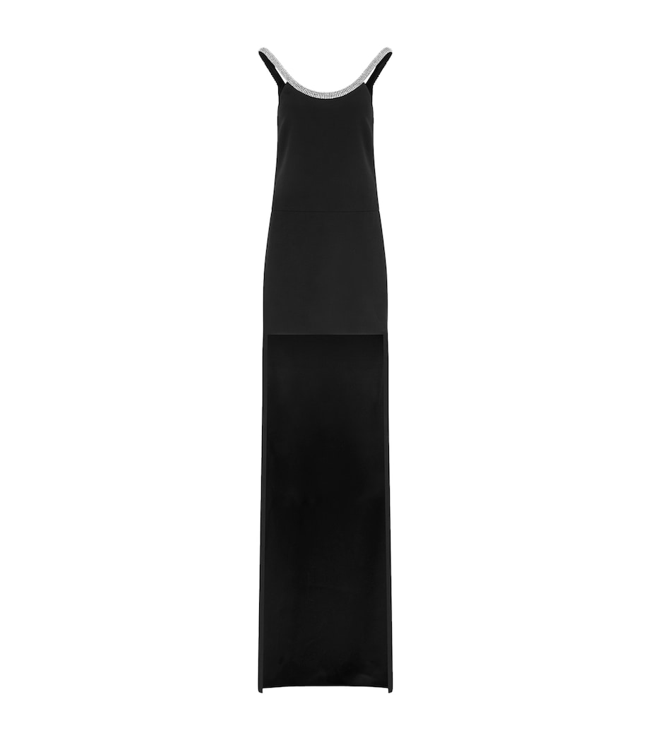 TOM FORD Womens Satin Embellished Maxi Dress Naa Image 1