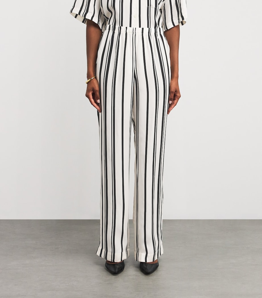 Satin Stripe Elain Trousers PRINT Image 3