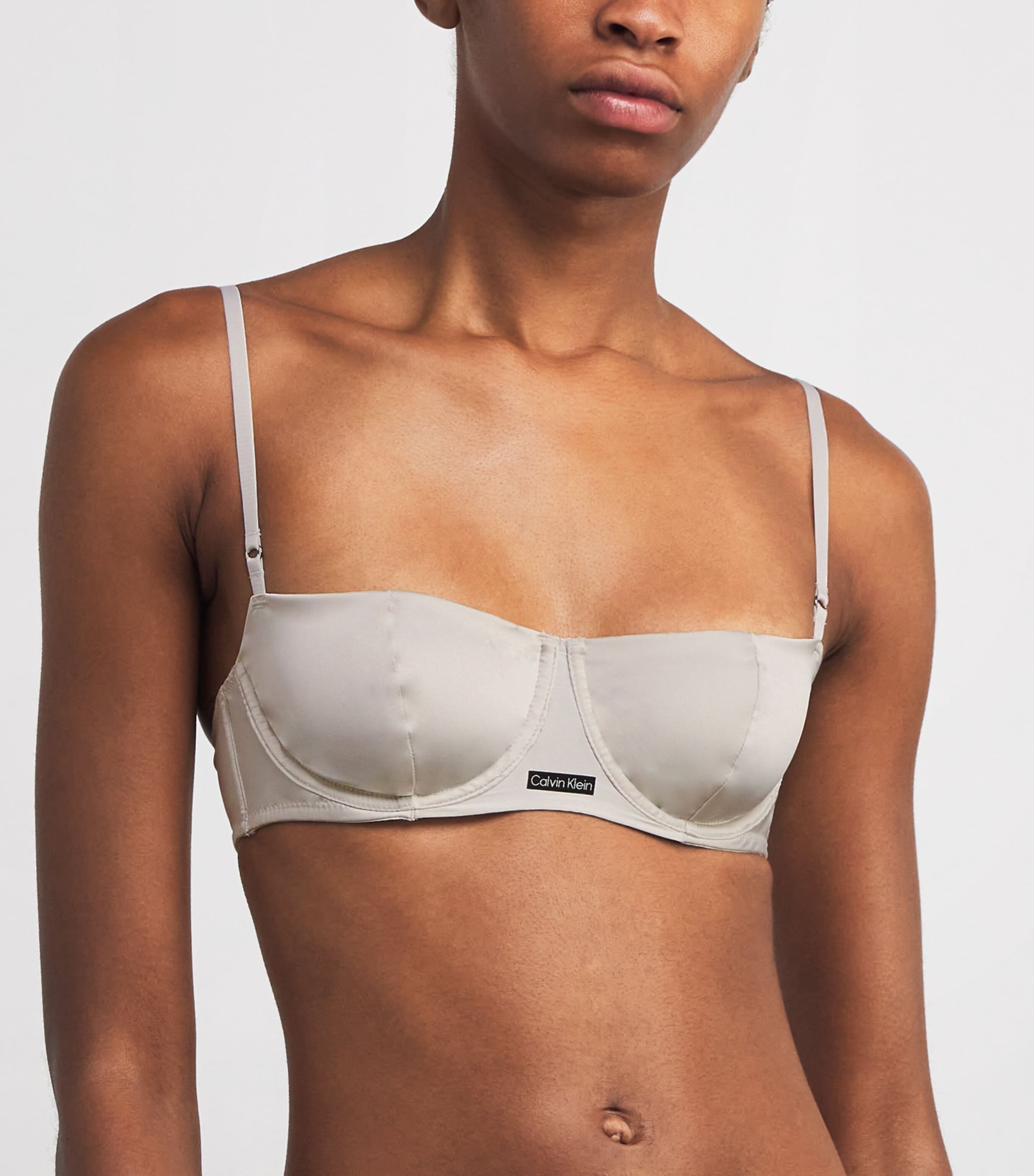 Satin Signature Bra CHALK Image 2