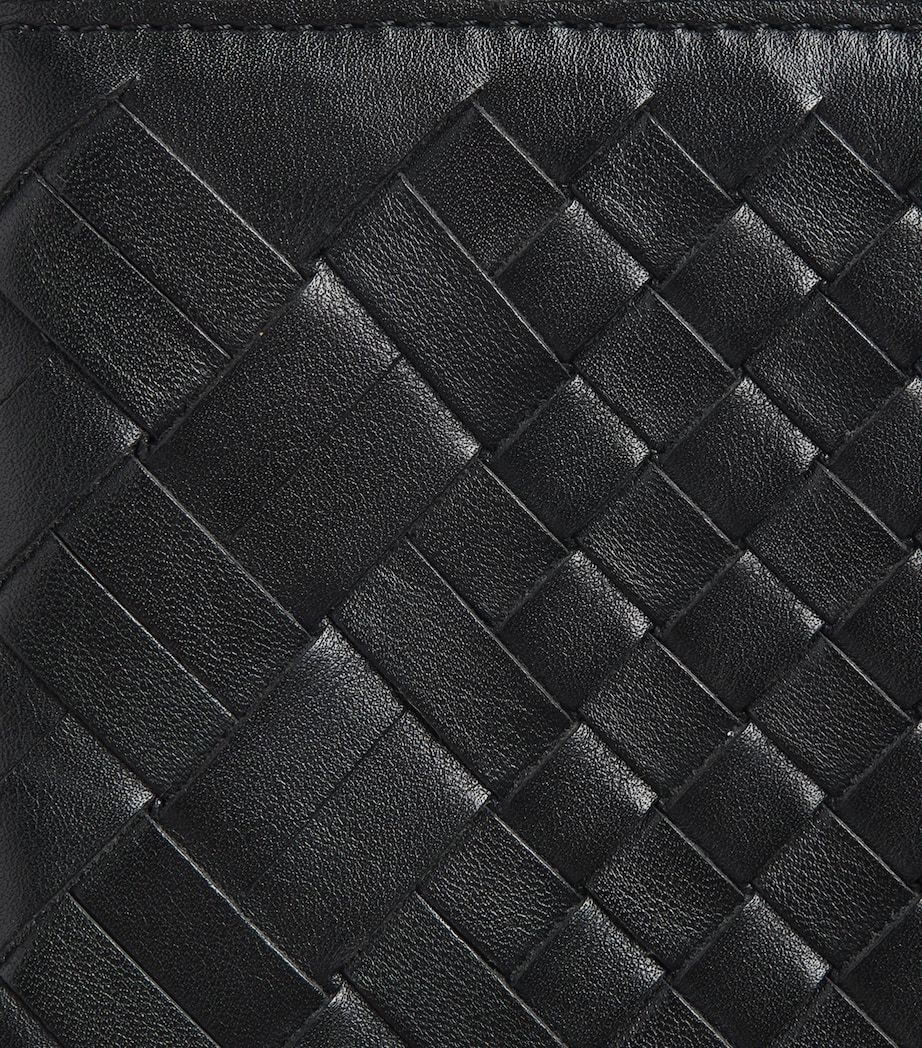 Officine Creative Woven Leather Bifold Wallet Nero Image 3