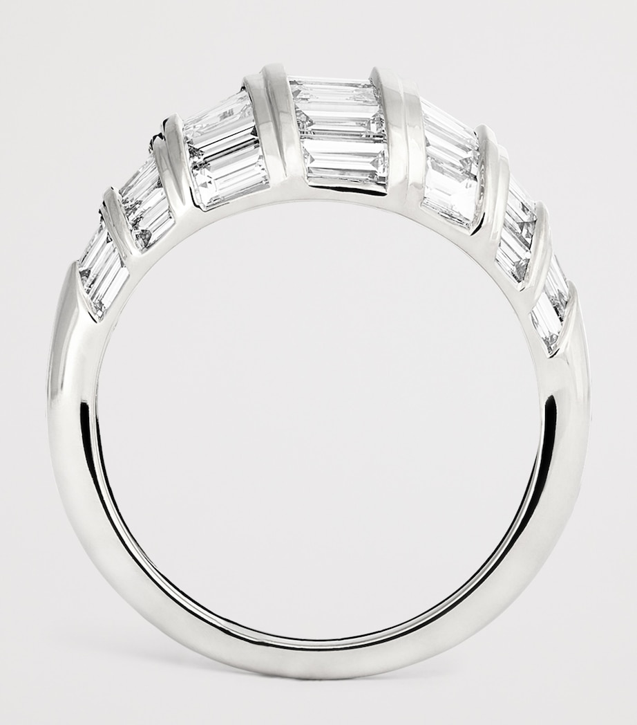 White Gold and Diamond Domed Zoe Ring WHITE GOLD Image 3
