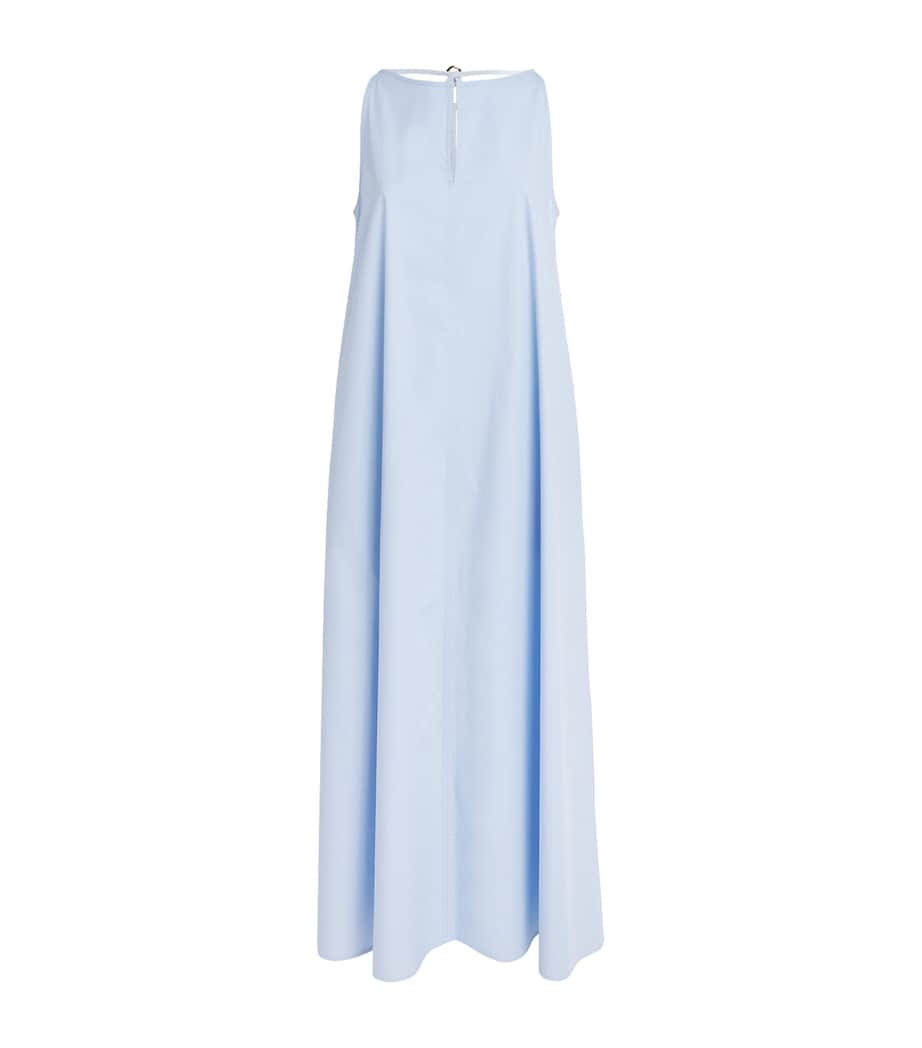 Cotton Maxi Dress A27 LIGHT BLUE - CLOUD Image 1