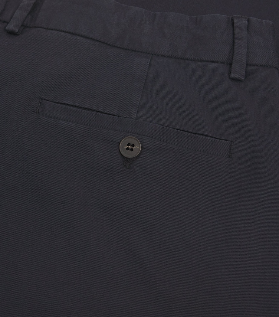 Stretch-Cotton Slim Chinos NAVY Image 5
