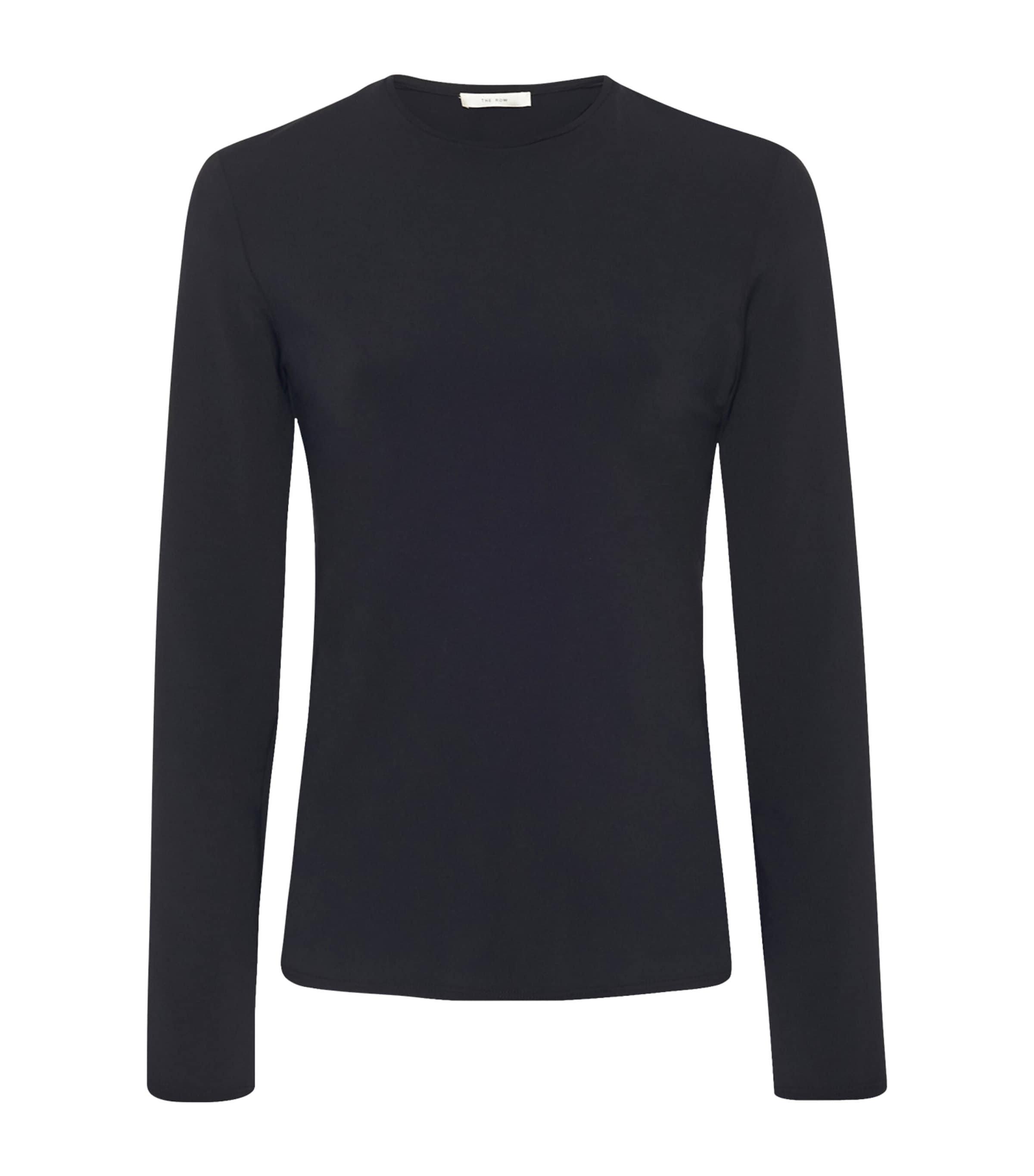 The Row Sherman Long-sleeve T-shirt In Black