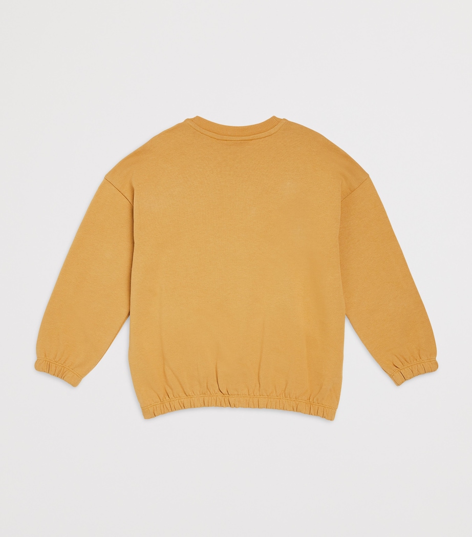 Organic Cotton Bear Sweatshirt (3-11 Years) BEIGE Image 2