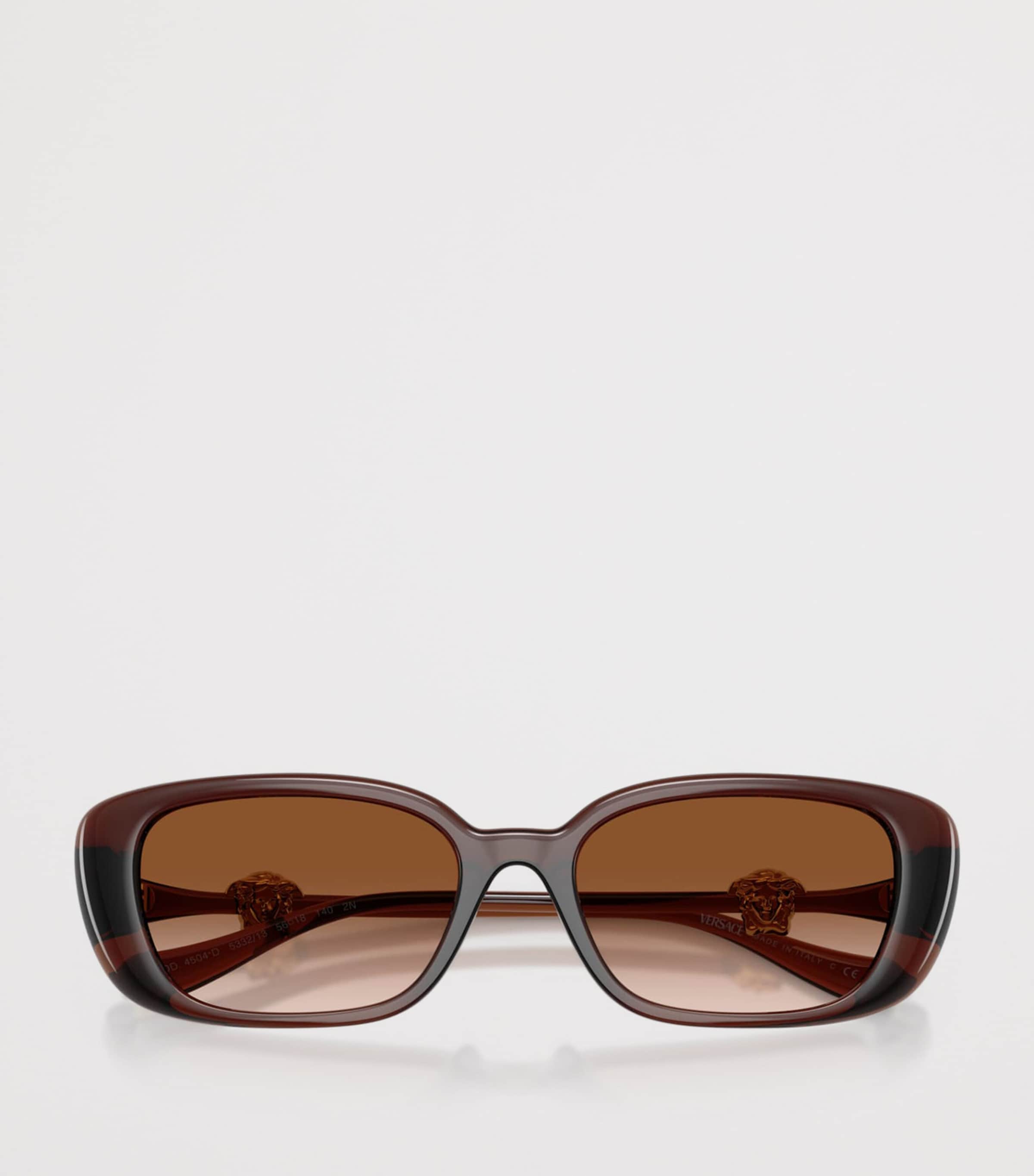 Versace Injected VE4504D Pillow Sunglasses Brown Image 5