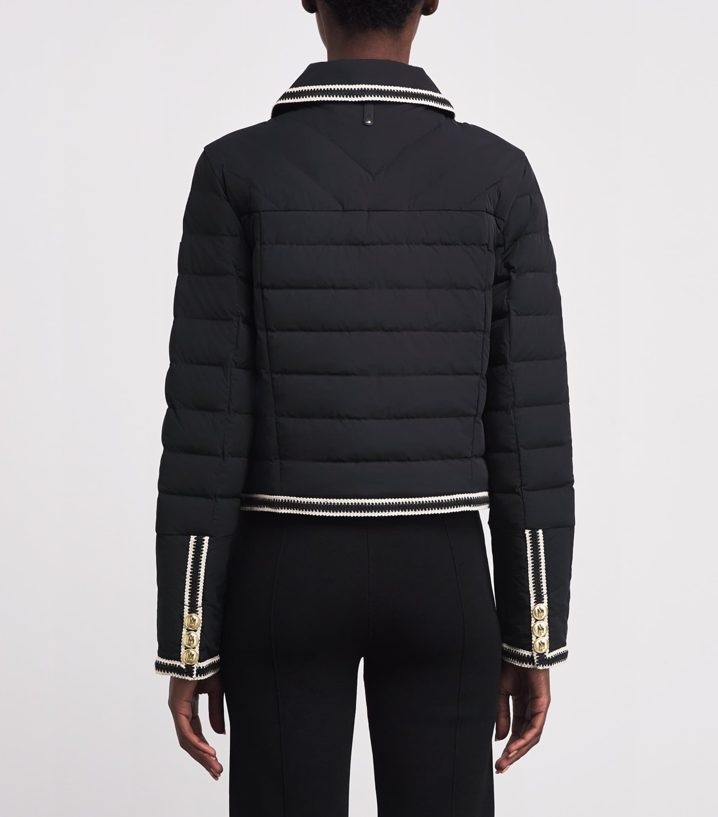 Water-Repellent Down Petunia Jacket BLACK Image 4