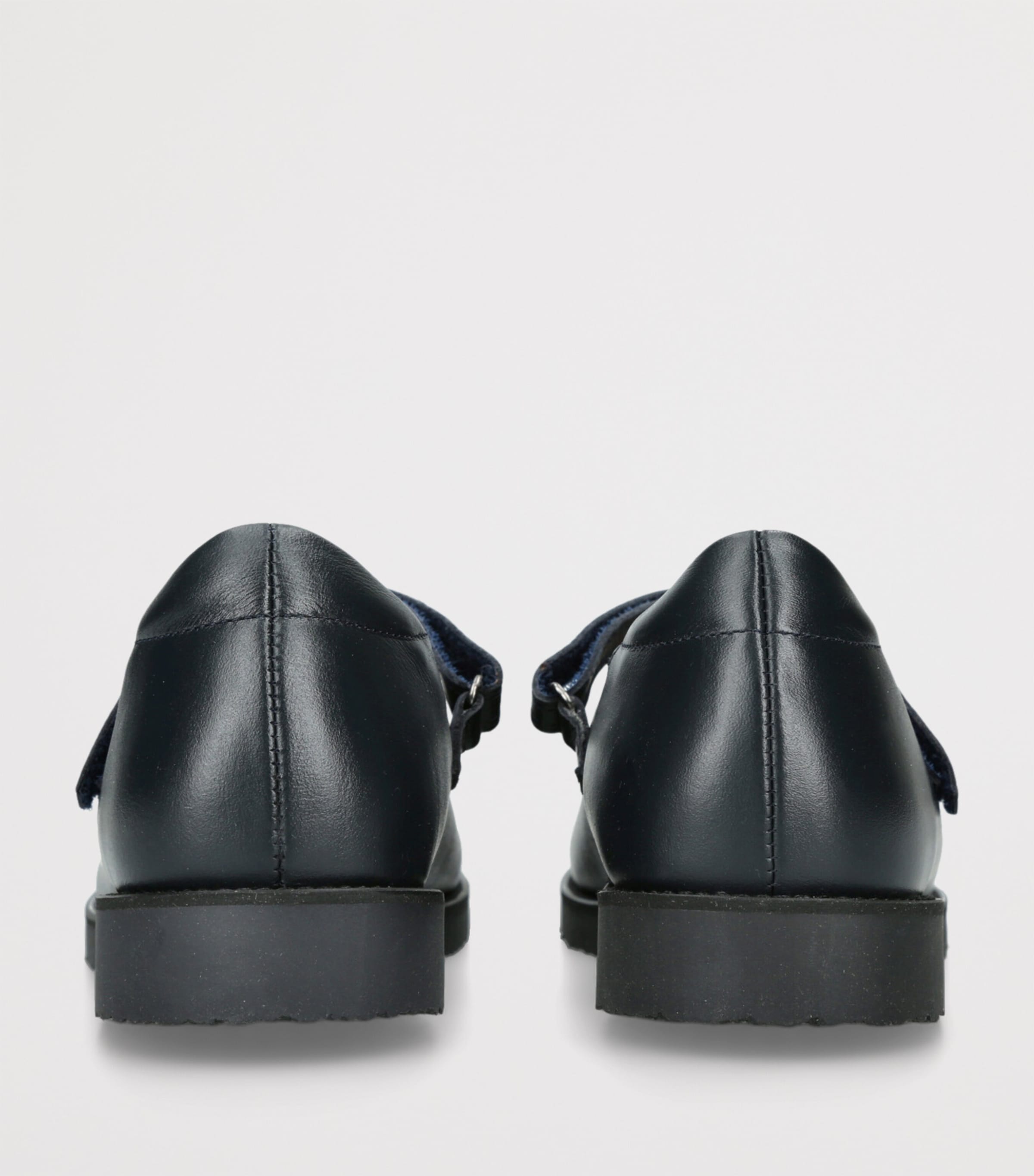 papouelli Leather Emilia Shoes Navy Image 2