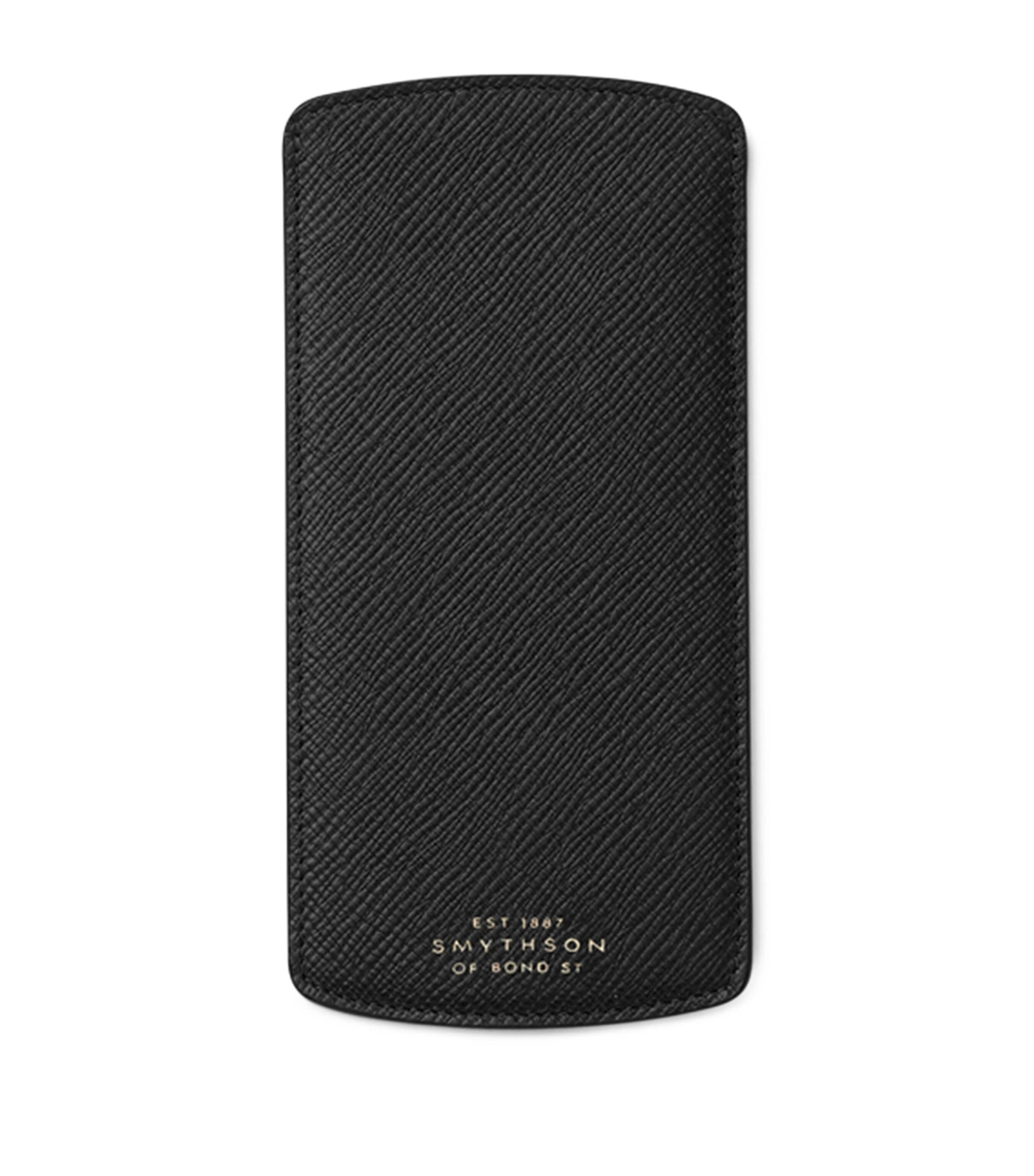 Panama Leather Glasses Case BLACK Image 2
