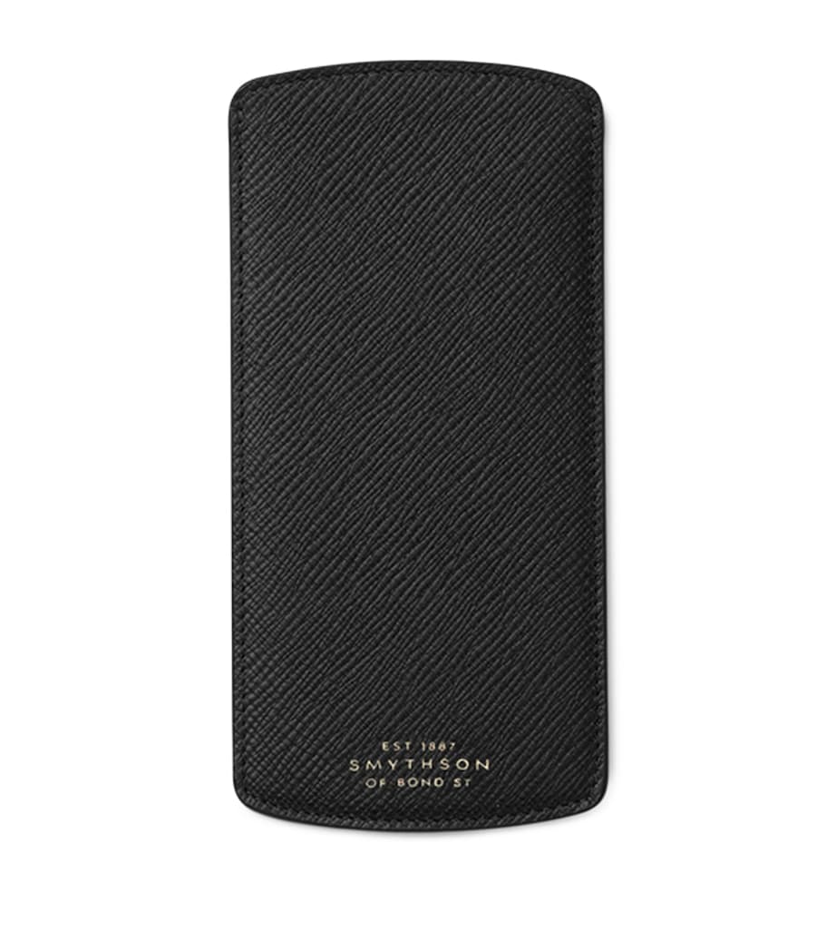 Panama Leather Glasses Case BLACK Image 2