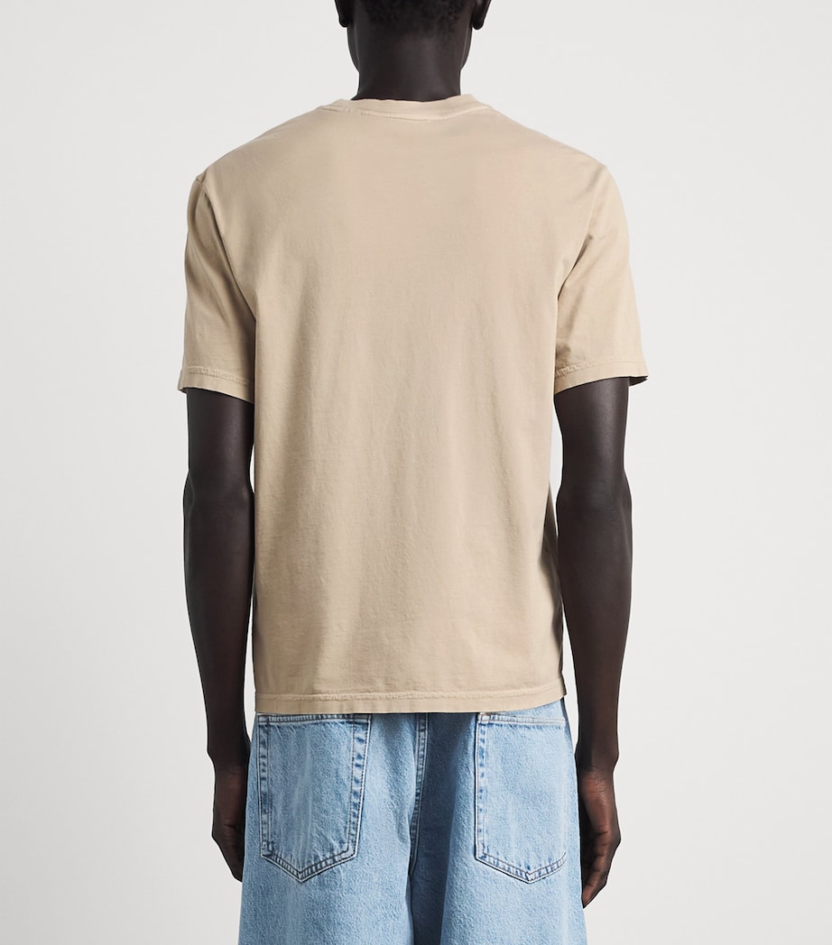 FRAME Mens Cotton T-Shirt Angn Image 5