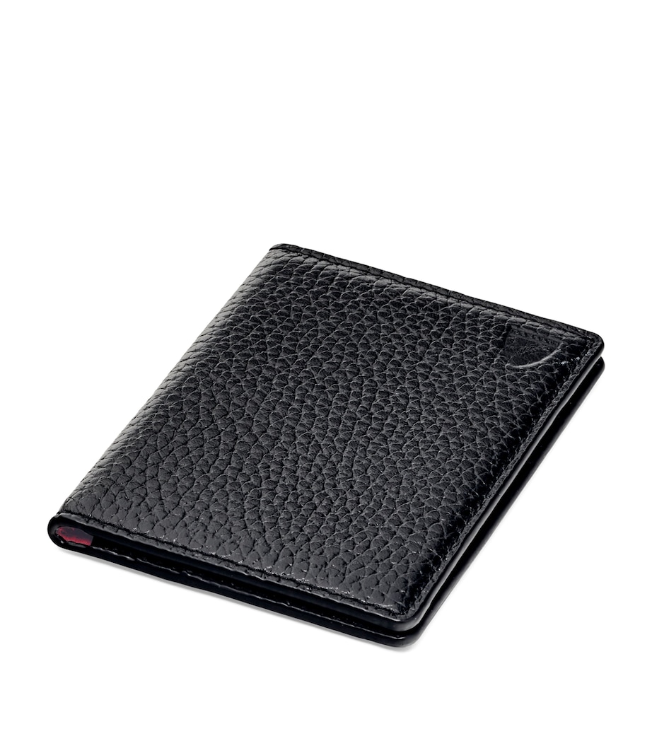 Leather Travel Card Holder BLACK Image 5