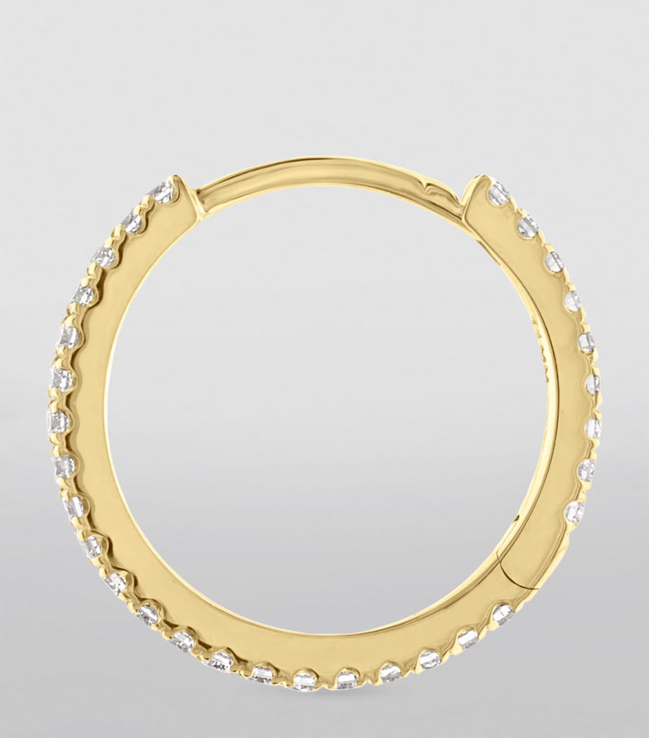 Yellow Gold and Diamond Eternity Single Earring YELLOW GOLD Image 2