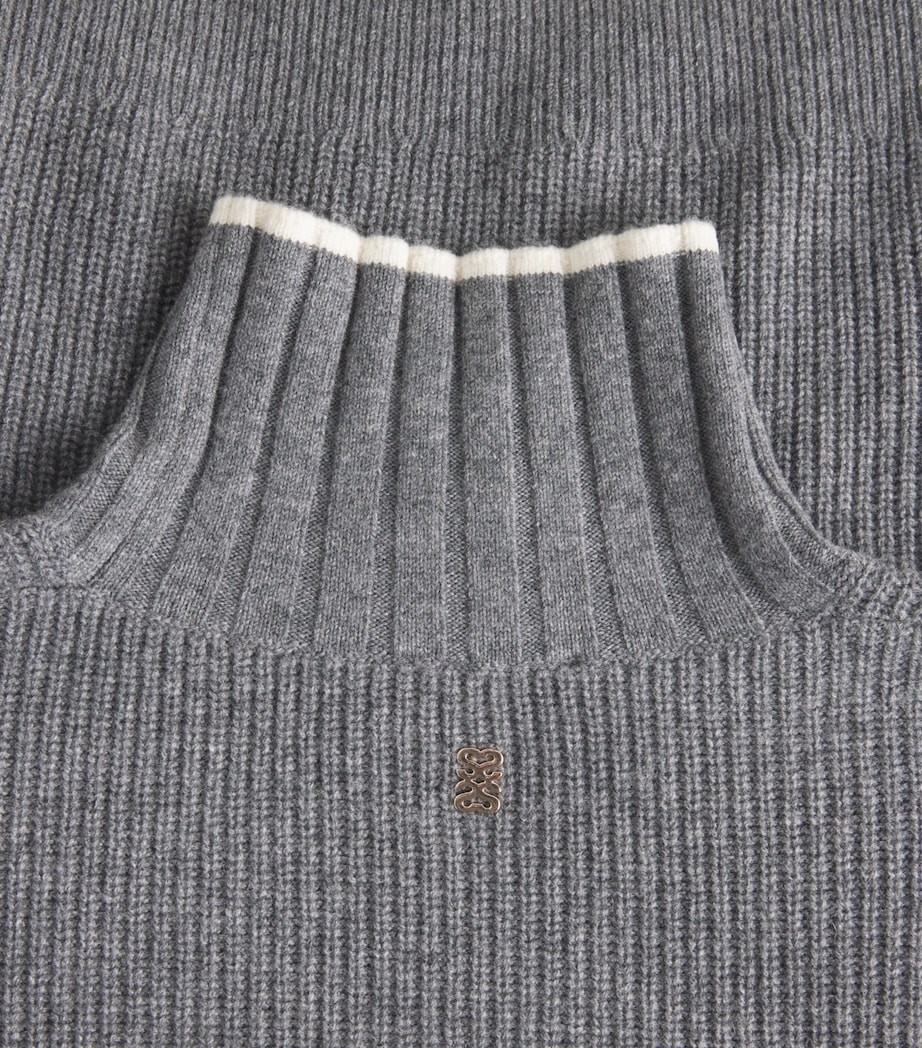 Wool-Cashmere Rollneck Sweater GREY Image 5