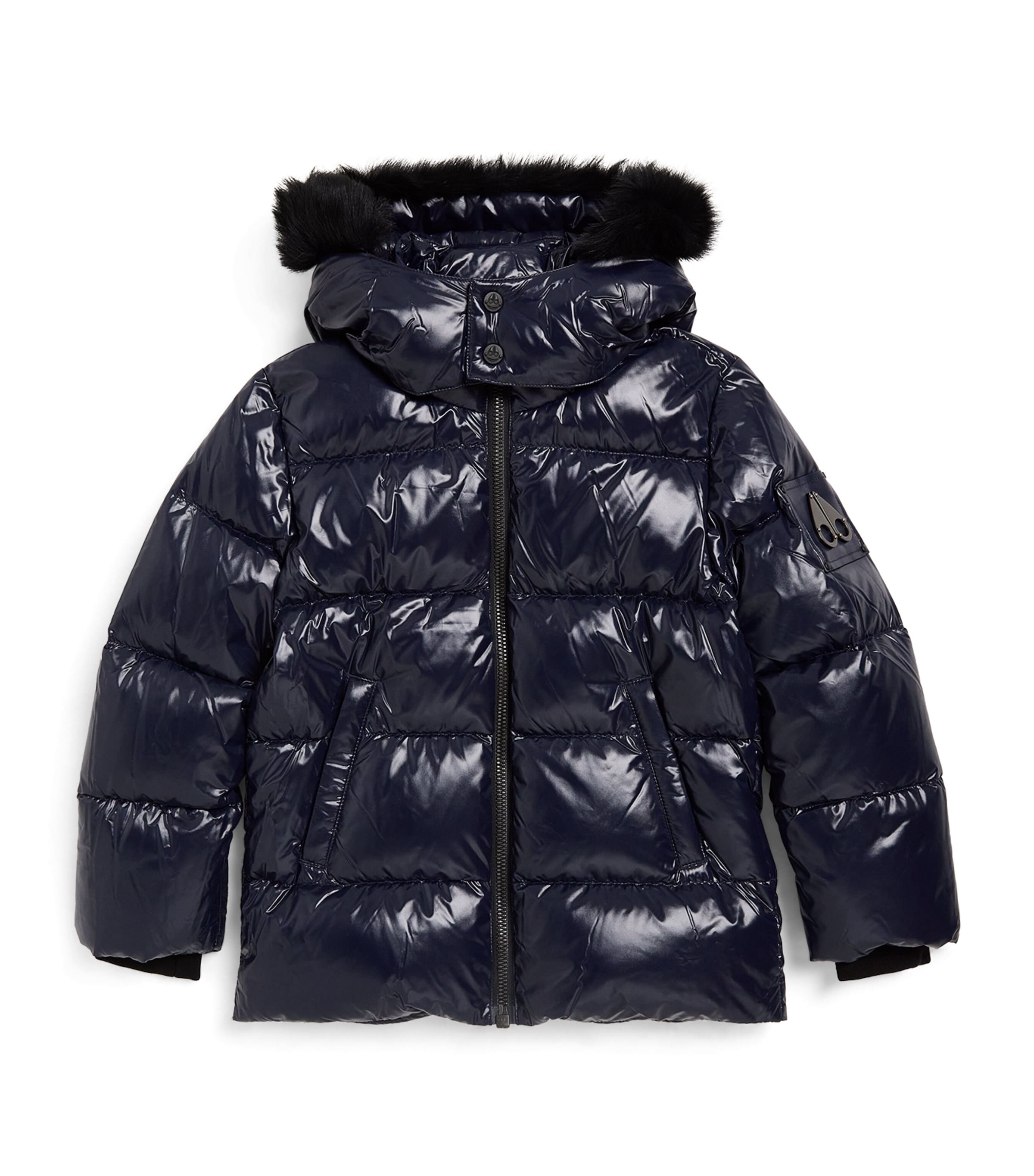 Moose Knuckles Kids' Down-filled Kings Puffer Jacket In Blue