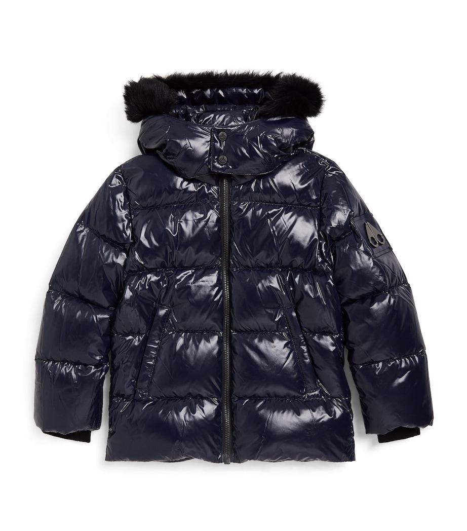 Down-Filled Kings Puffer Jacket (6-18 Years) 546NAVY W/BLK SH Image 1