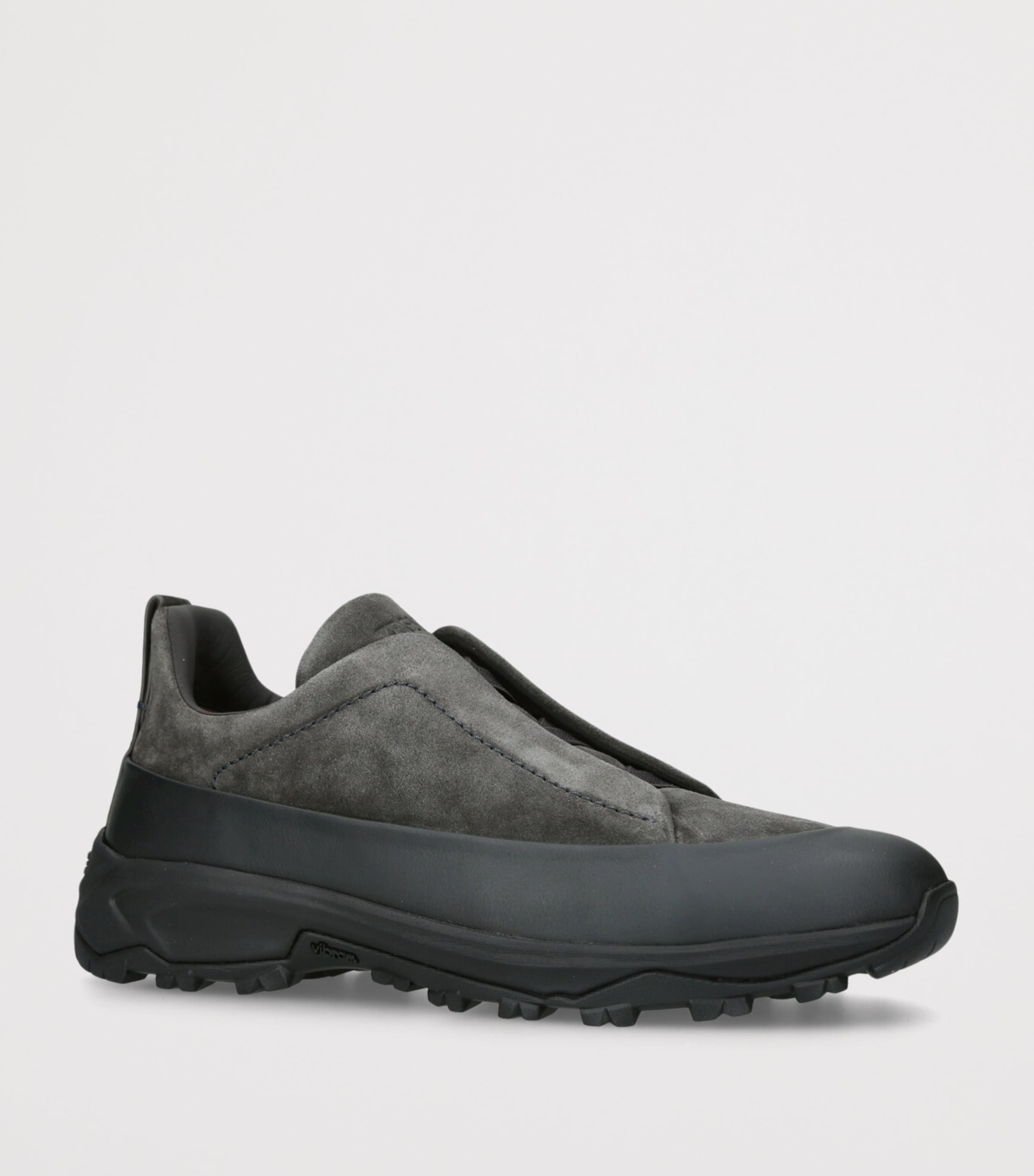 Suede Triple Stitch Monte Sneakers GREY/DARK Image 3