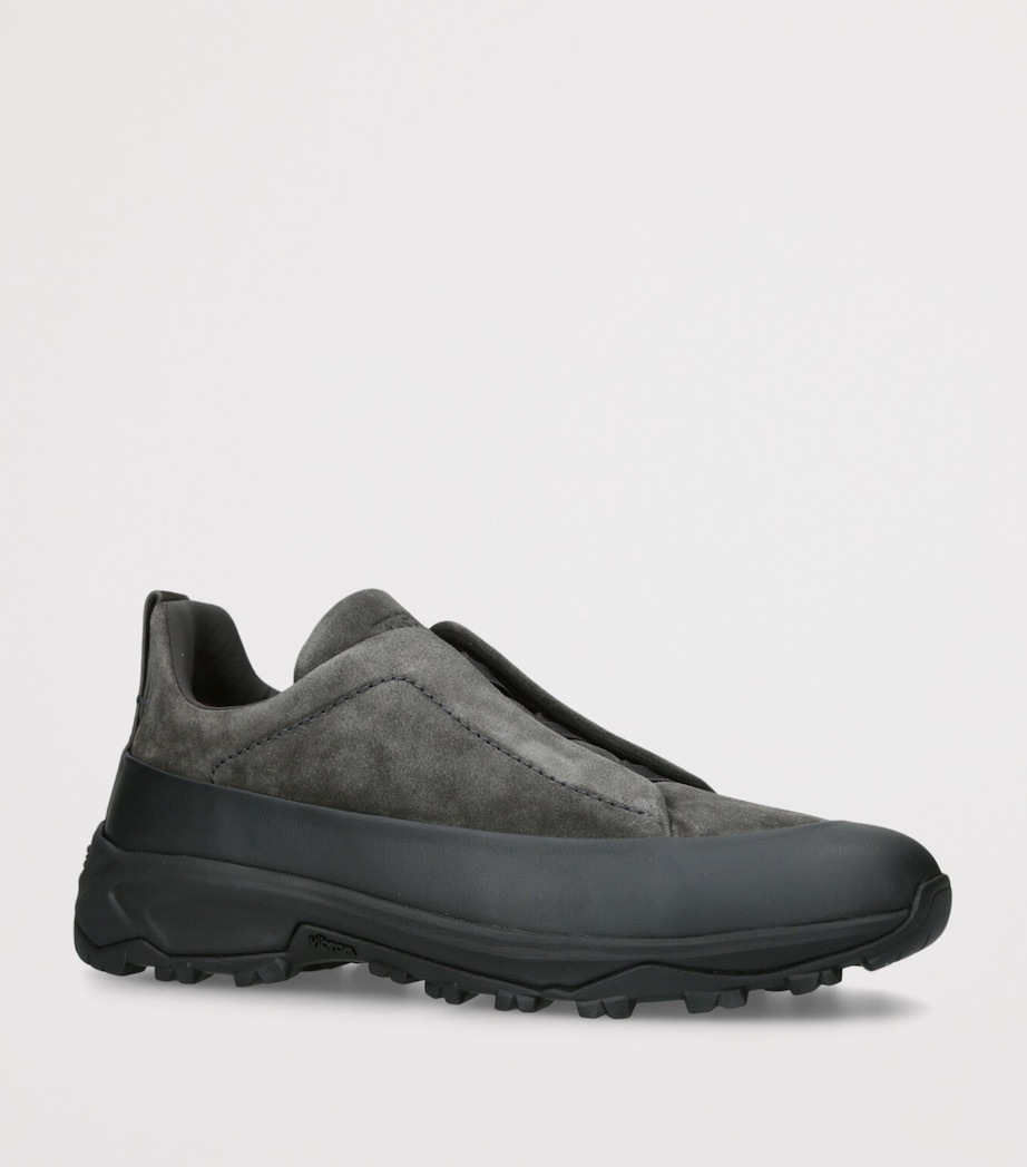 Suede Triple Stitch Monte Sneakers GREY/DARK Image 3
