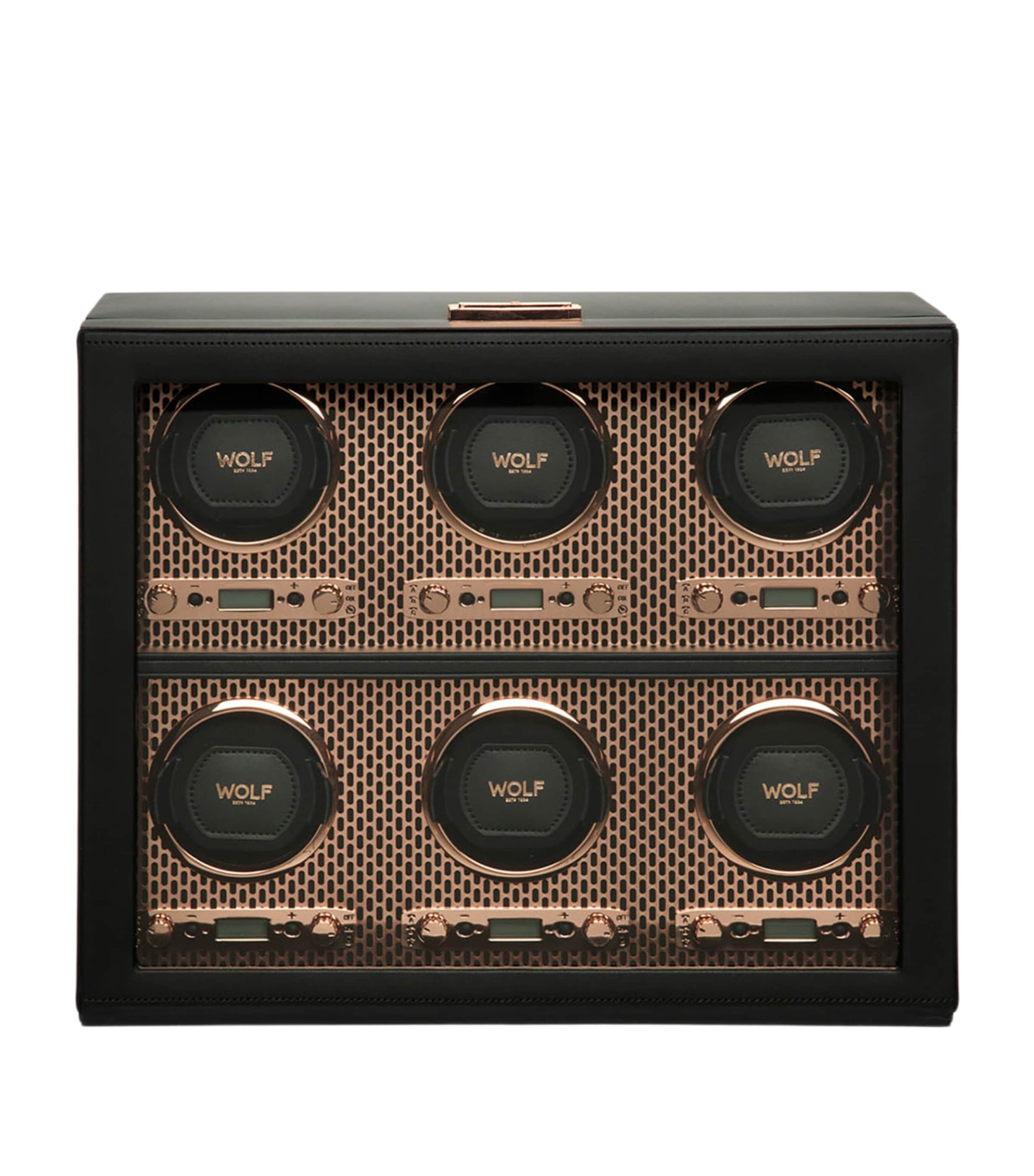 WOLF Axis 6-Piece Watch Winder Copper Image 1