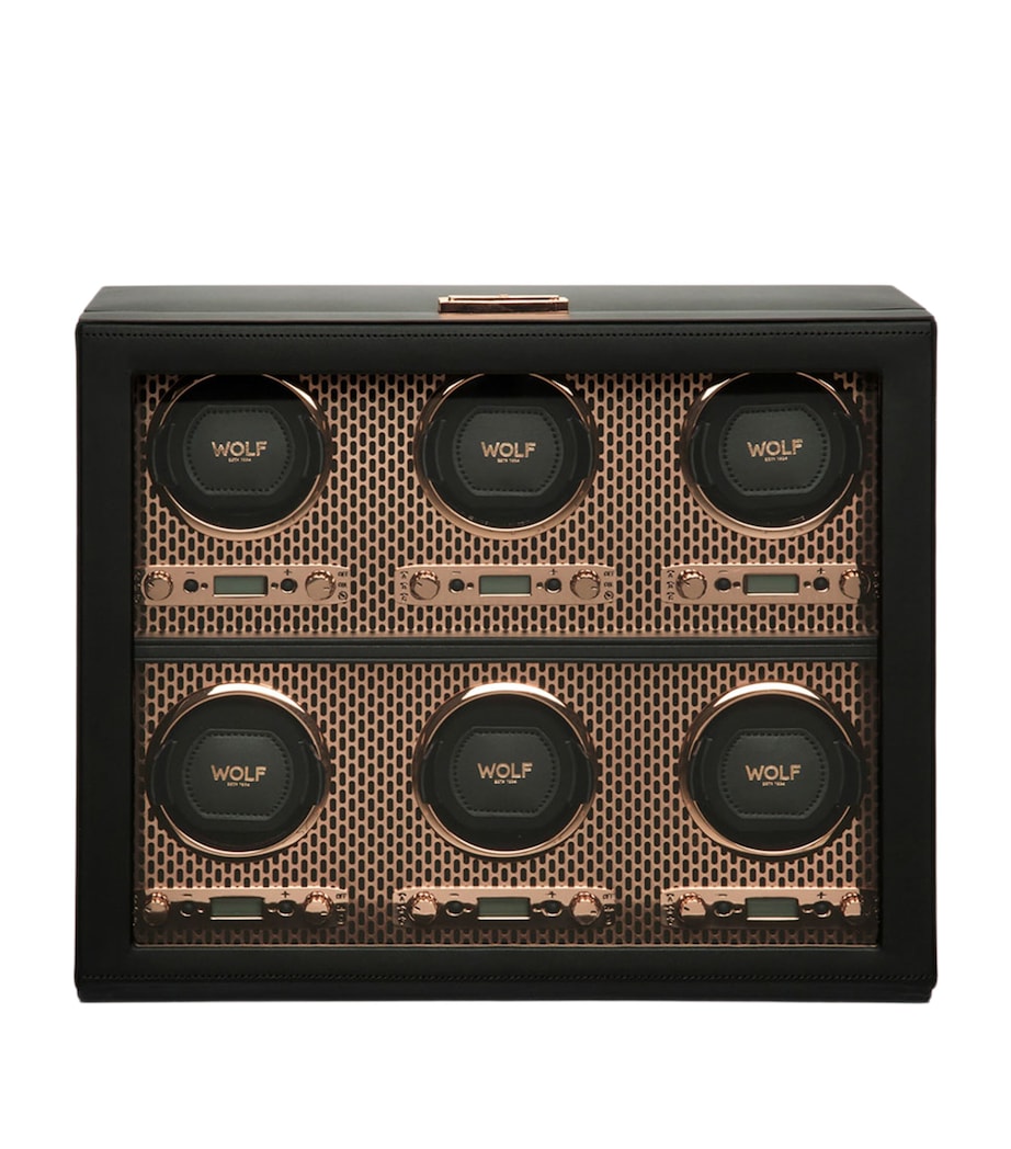 WOLF Axis 6-Piece Watch Winder Copper Image 1
