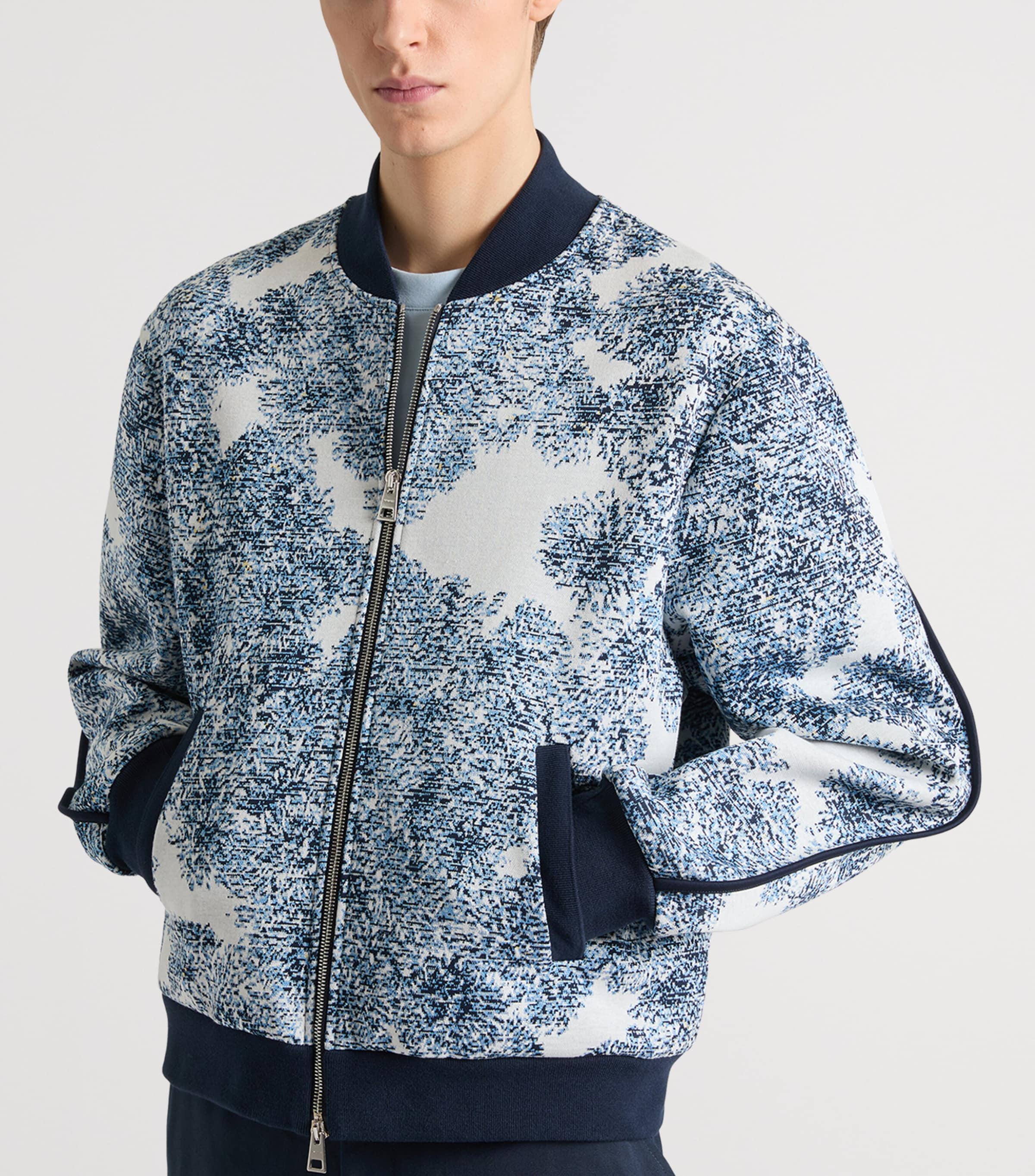 Givenchy Mens Jacquard Bomber Jacket Image 3