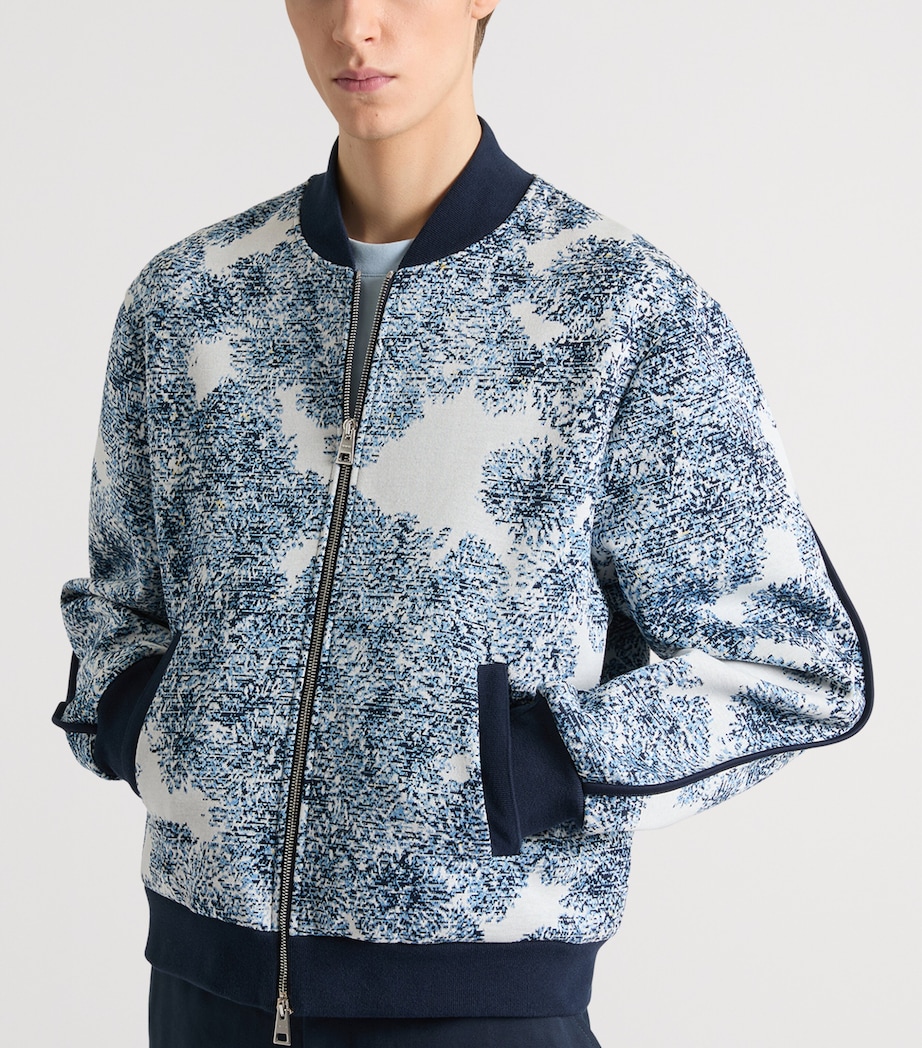 Givenchy Mens Jacquard Bomber Jacket Image 3