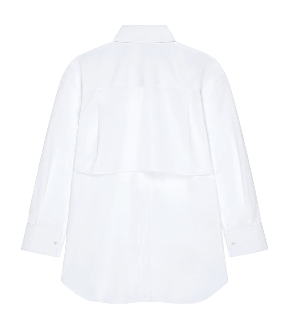 Cotton Twist-Front Shirt WHITE Image 4