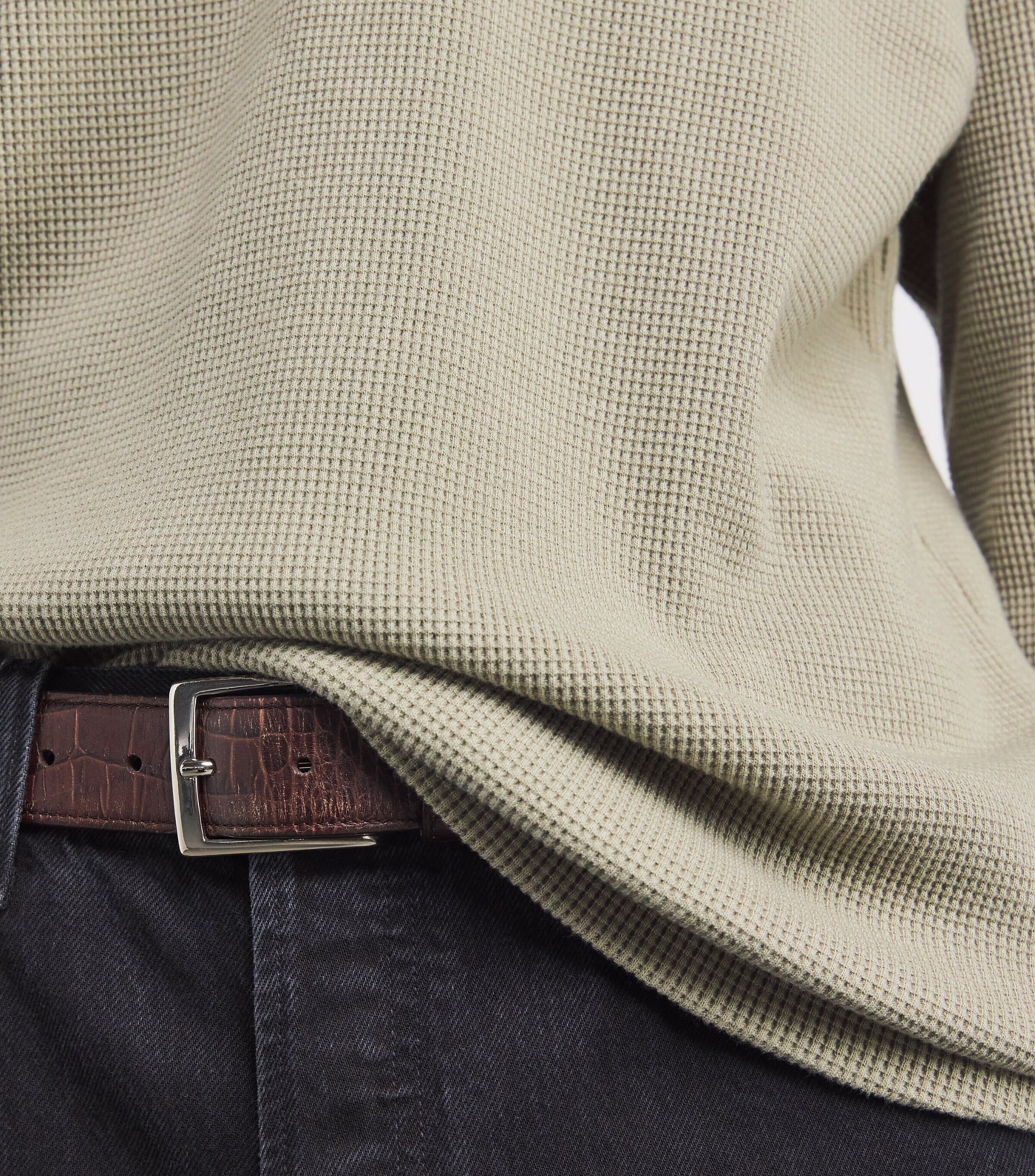 Cotton-Blend Payson Waffle T-Shirt WCER Image 6