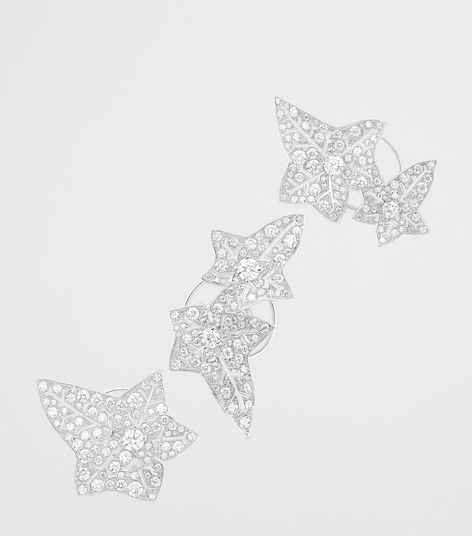 Boucheron White Gold and Diamond Lierre de Paris Brooch (Set of 3) White Gold Image 3