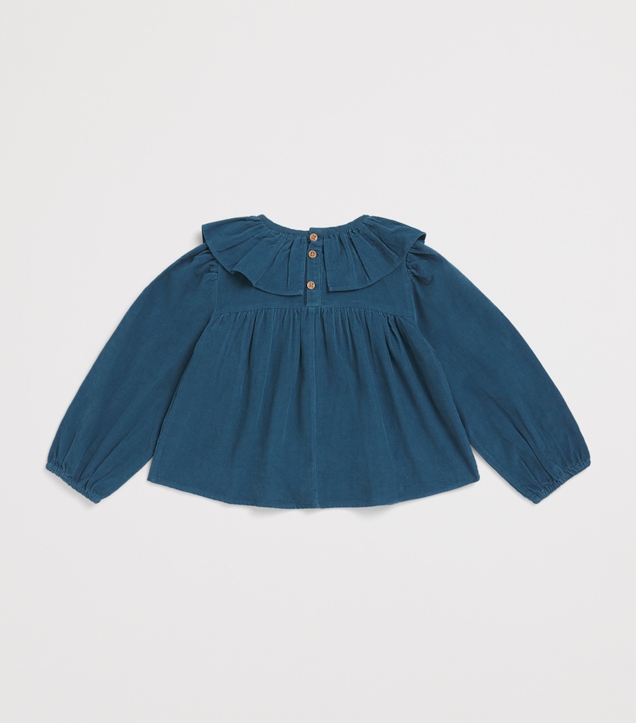 Corduroy Enelia Blouse DEEP BLUE Image 2