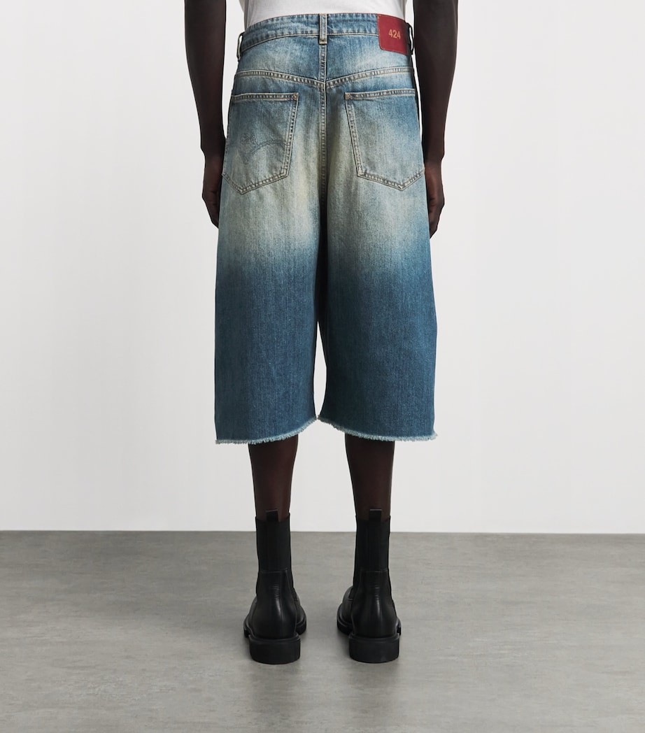 424 Mens Oversized Big Daddy Denim Shorts Jap Image 5