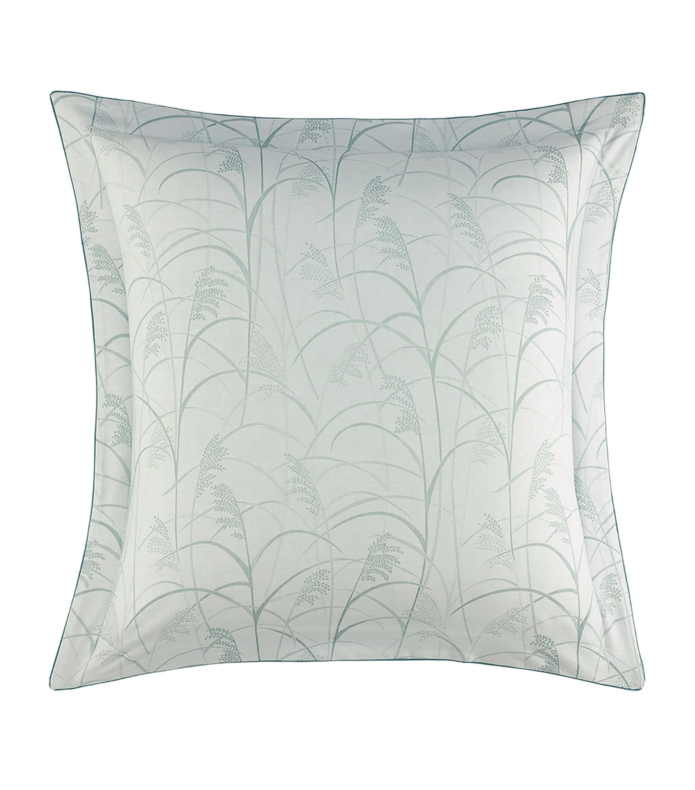 Yves Delorme Graminee Square Oxford Pillowcase In Green