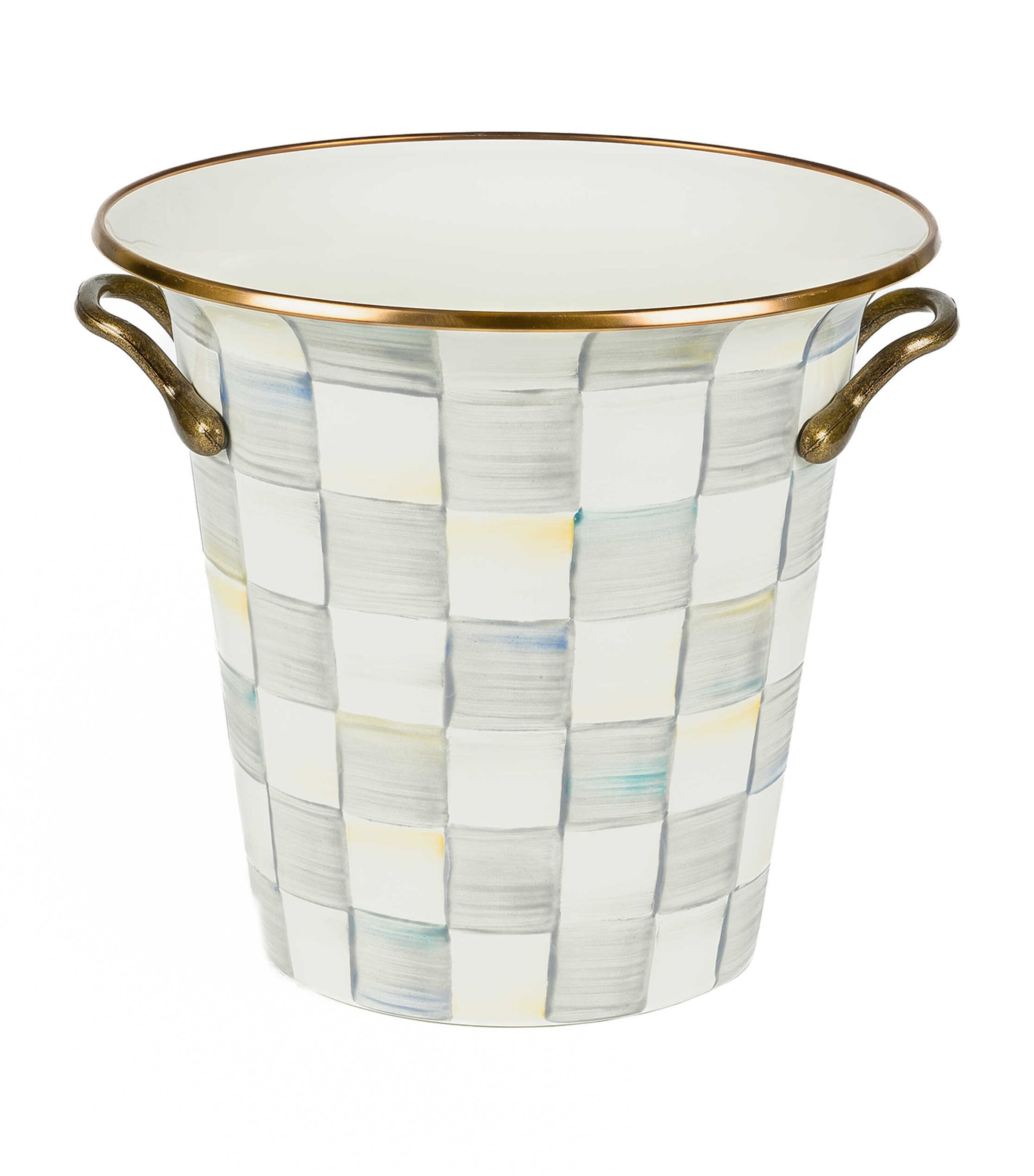 MacKenzie-Childs Sterling Check Wine Cooler | Dining | Barware | Wine Accessories | Designers | Mackenzie Childs
