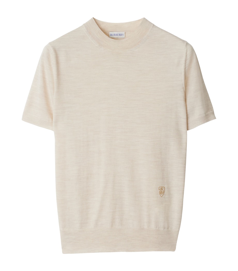 Wool B Shield T-Shirt NUTMEG Image 1