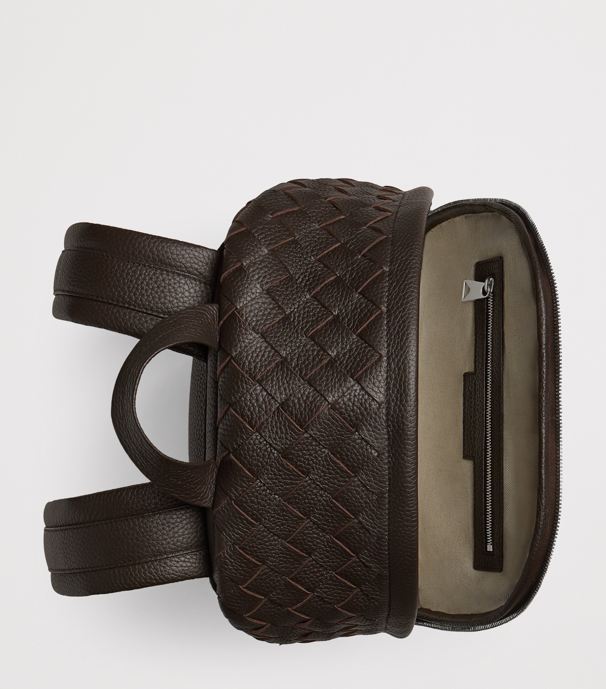 Bottega Veneta Brown Intrecciato Leather Backpack | Harrods CA display picture 1