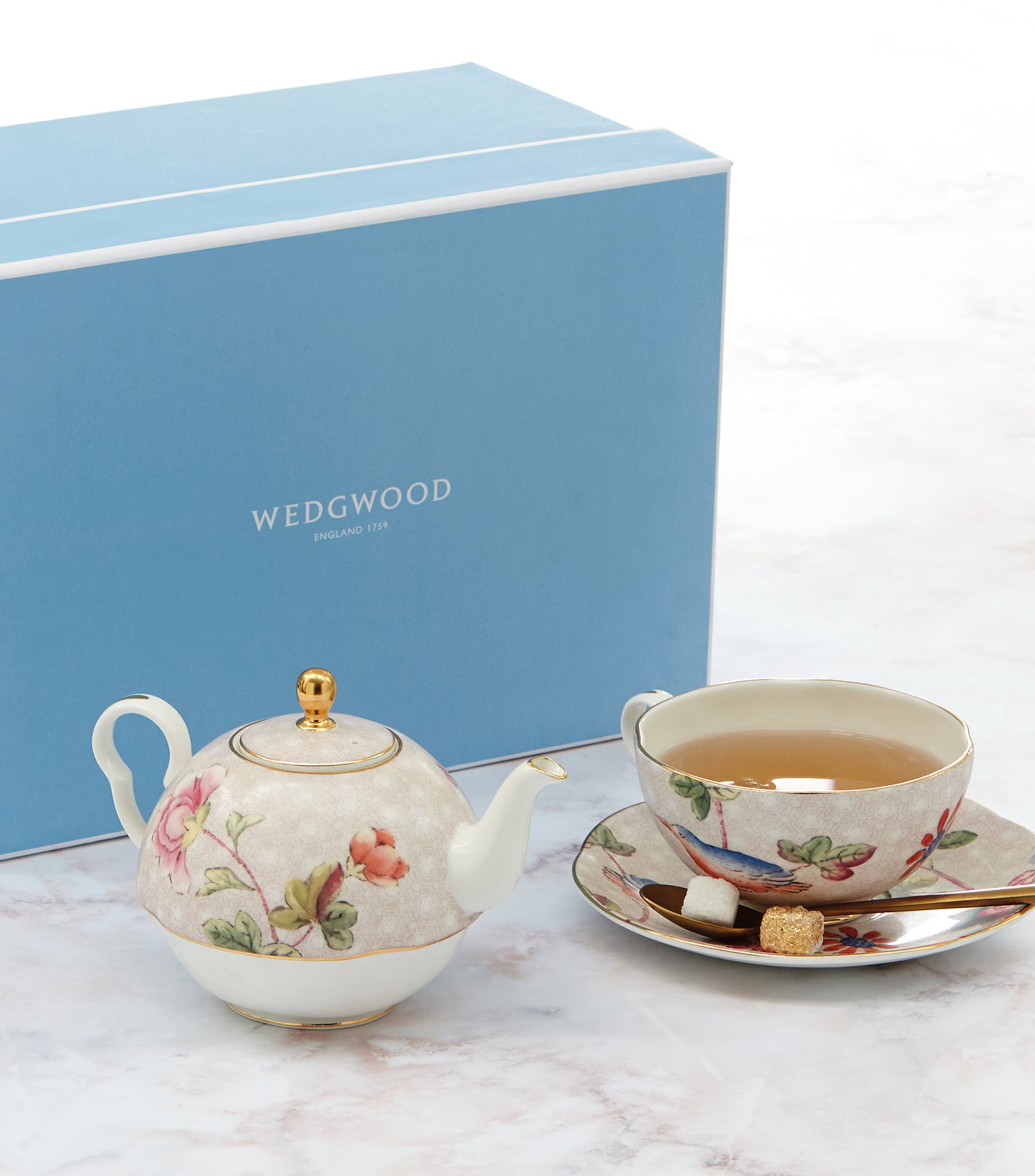 Bone China Cuckoo Tea For One Teapot Set MULTI Image 8