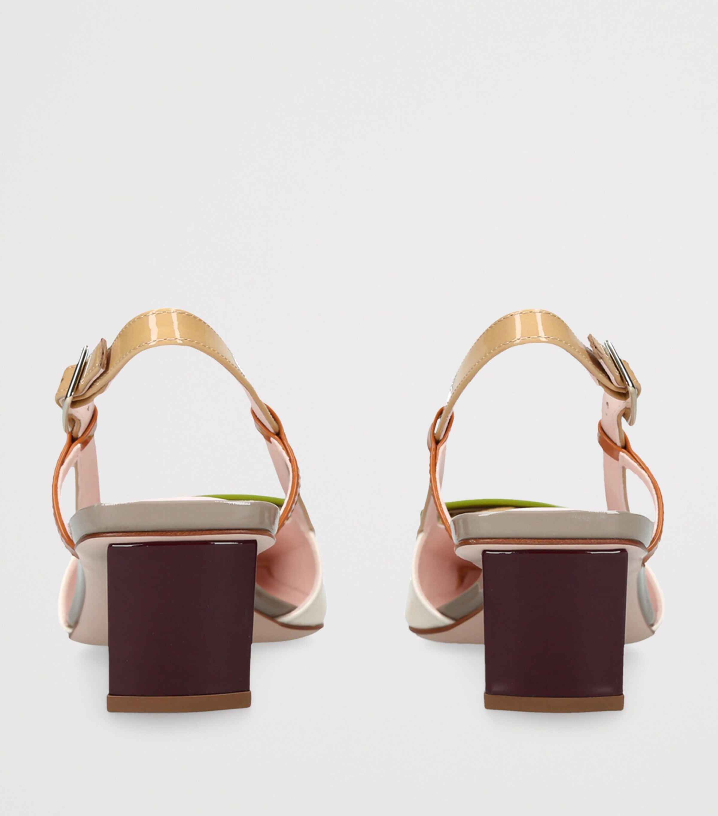 Belle Vivier Slingback Pumps 45 CREAM COMB Image 2