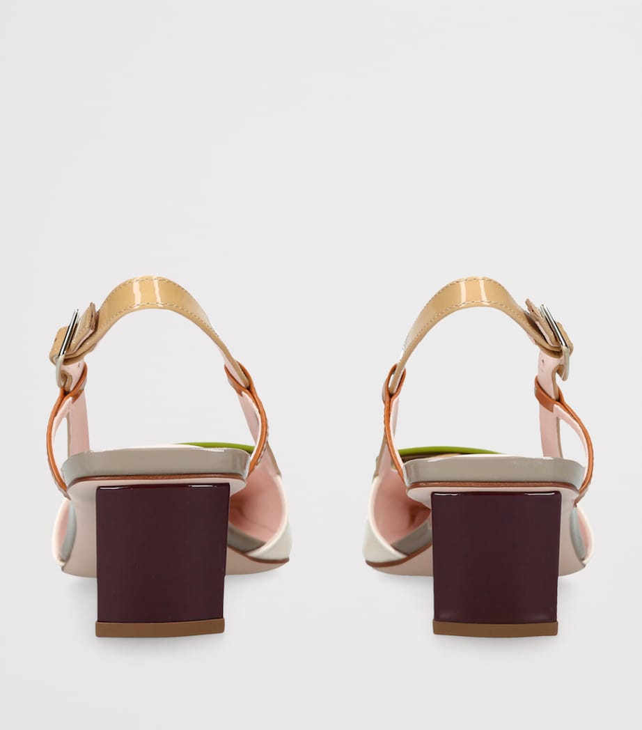 Belle Vivier Slingback Pumps 45 CREAM COMB Image 2