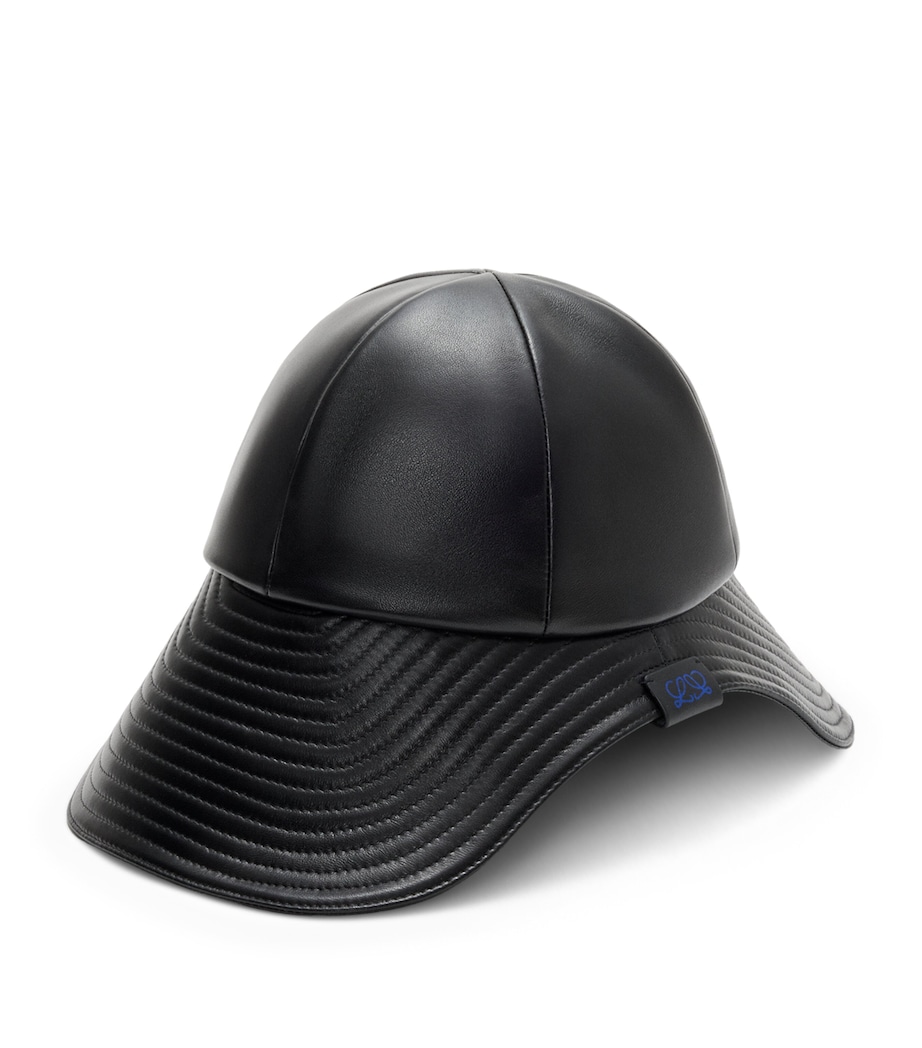 Leather Hiker Hat BLACK Image 1