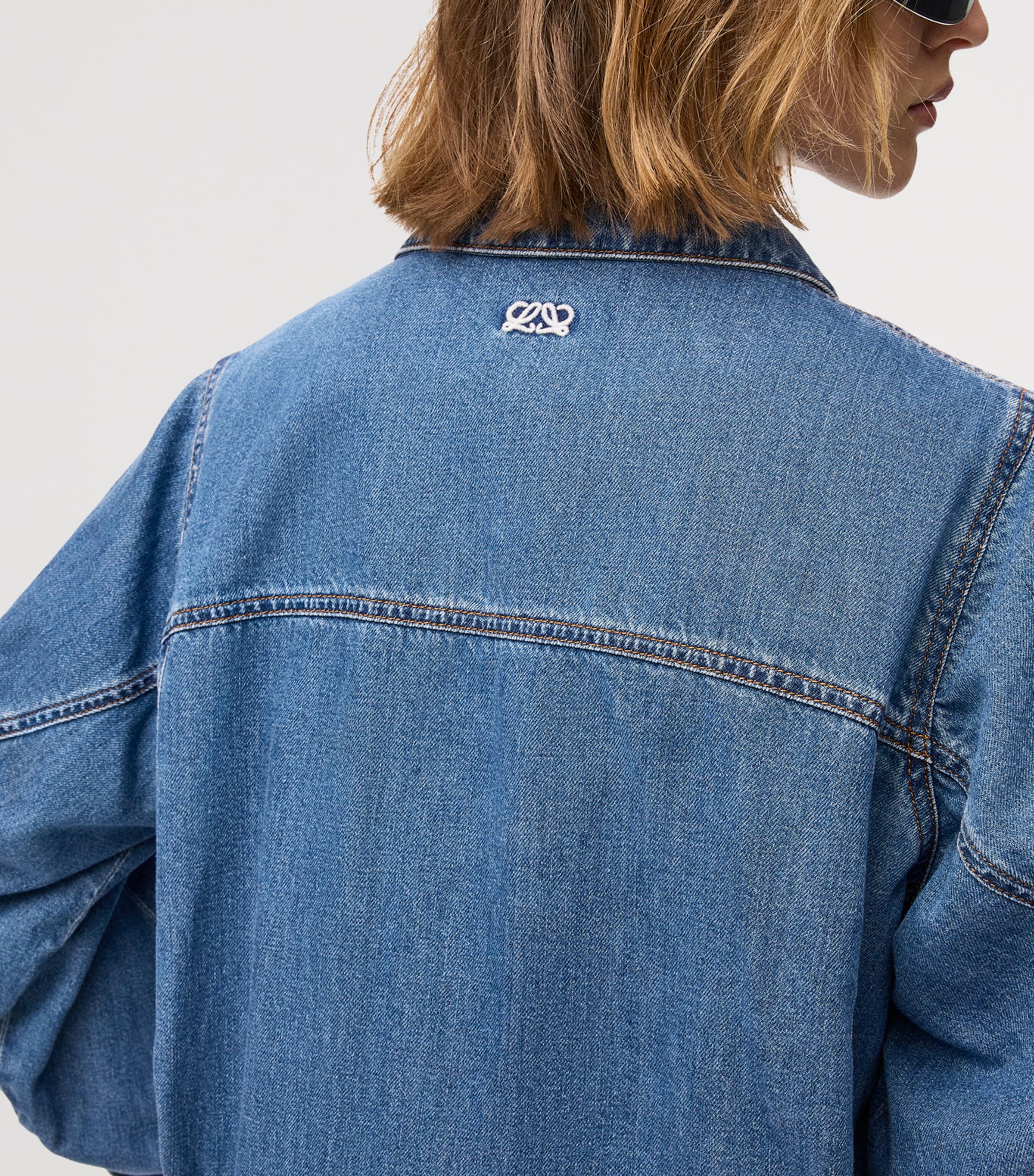 Denim Oversized Jacket LIGHT BLUE Image 5