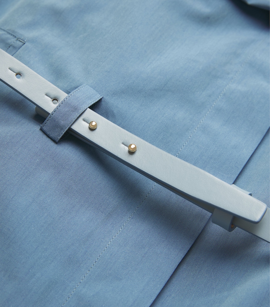 Cotton Taffeta Midi Dress BLUE JEANS Image 5