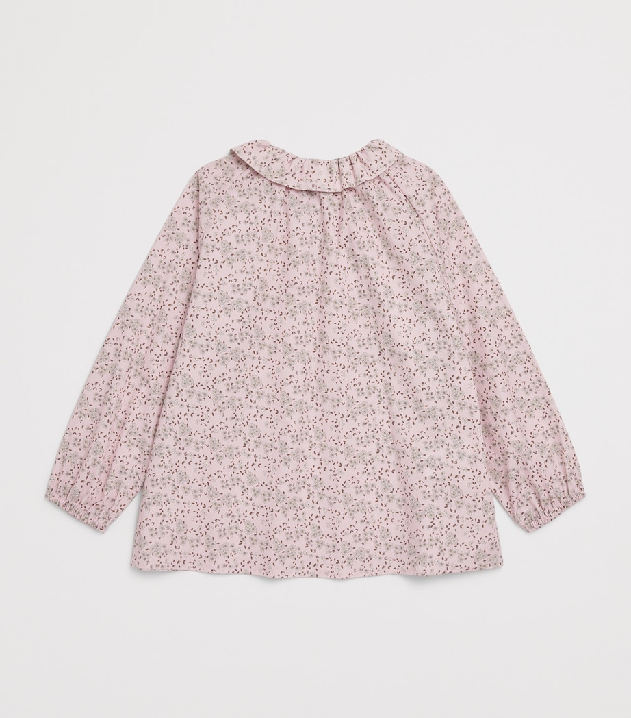 Cotton-Blend Floral T-Shirt (6 Years) 306PINK Image 2