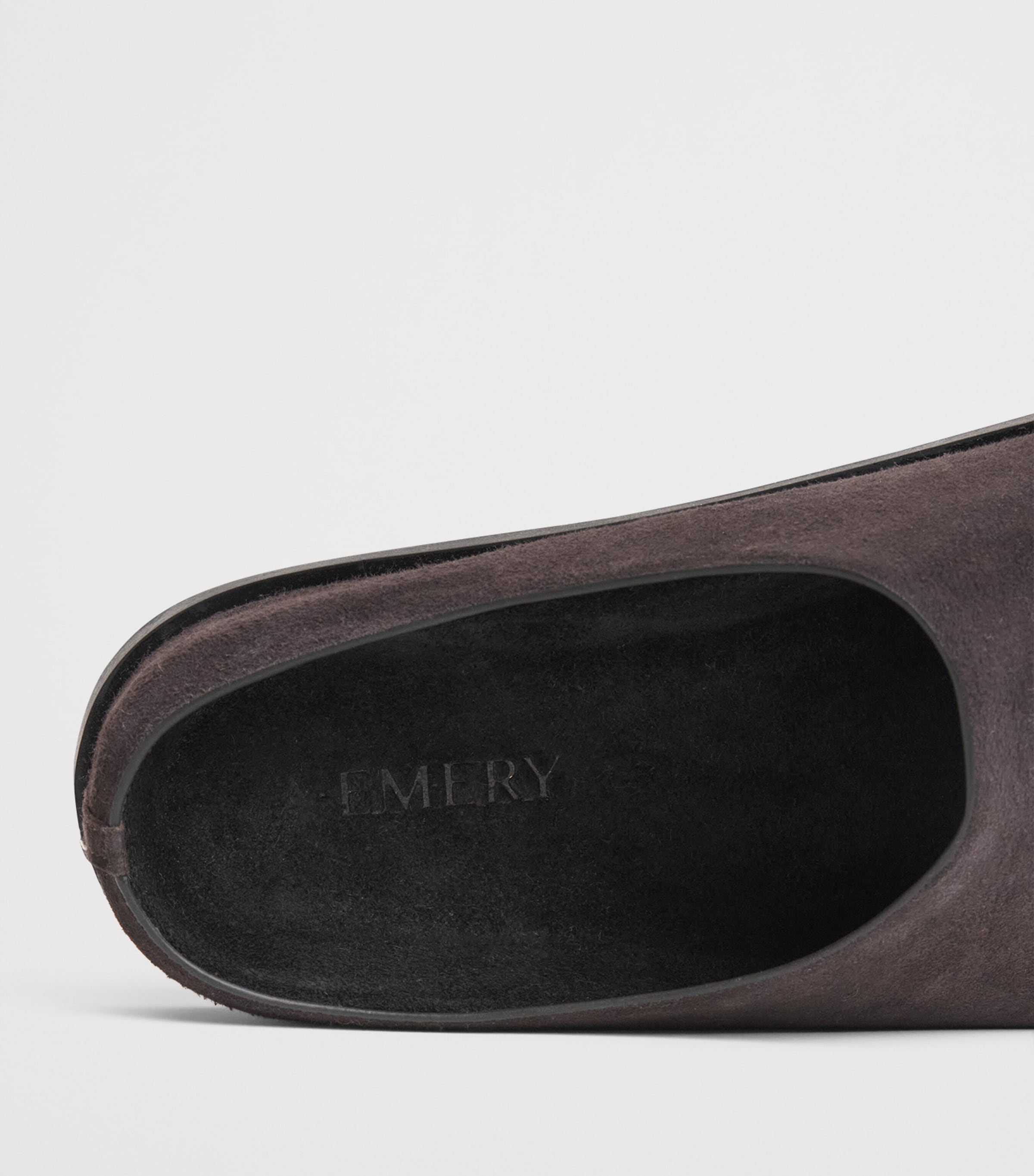 A.EMERY Suede Lou Clogs Black Berry Suede Image 7