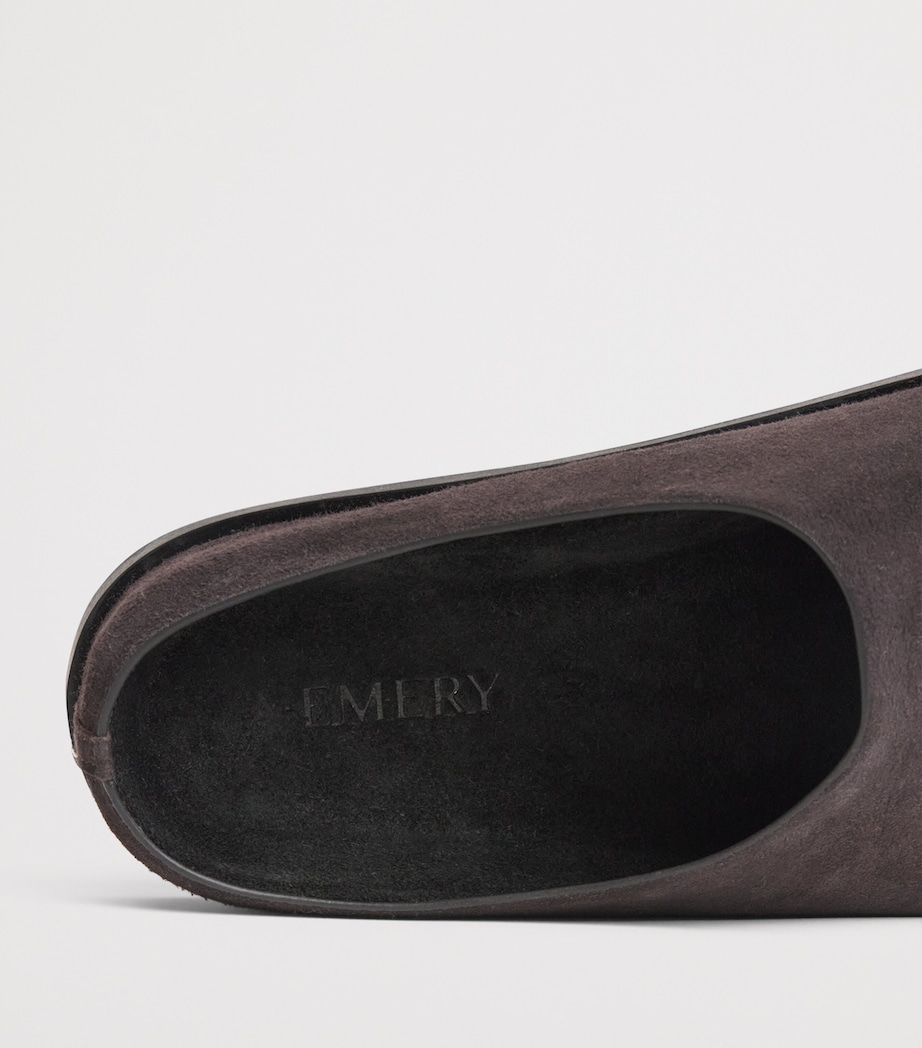 A.EMERY Suede Lou Clogs Black Berry Suede Image 7
