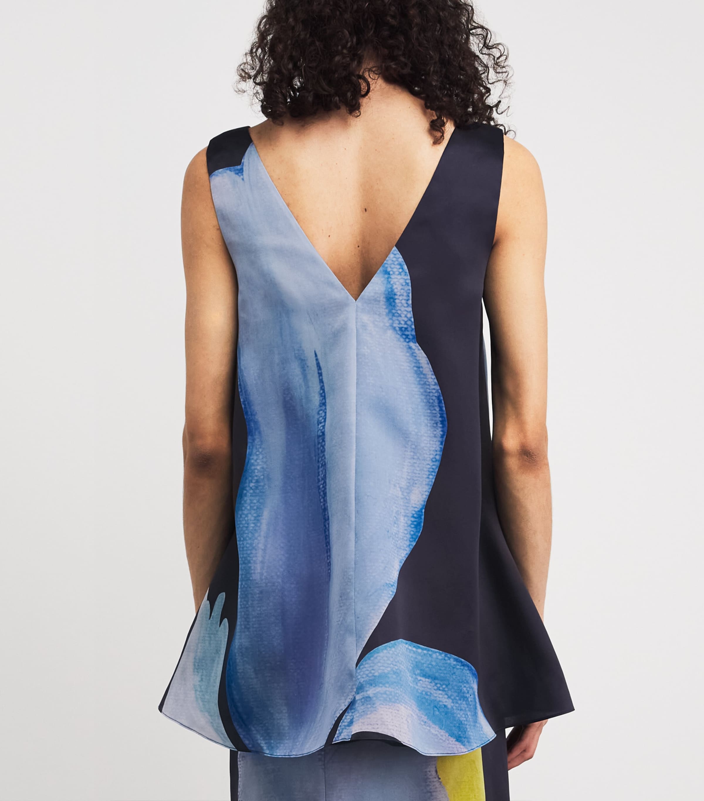 Lafayette 148 Womens Silk Iris Print Tank Top Inkmu Ink Multi Image 5